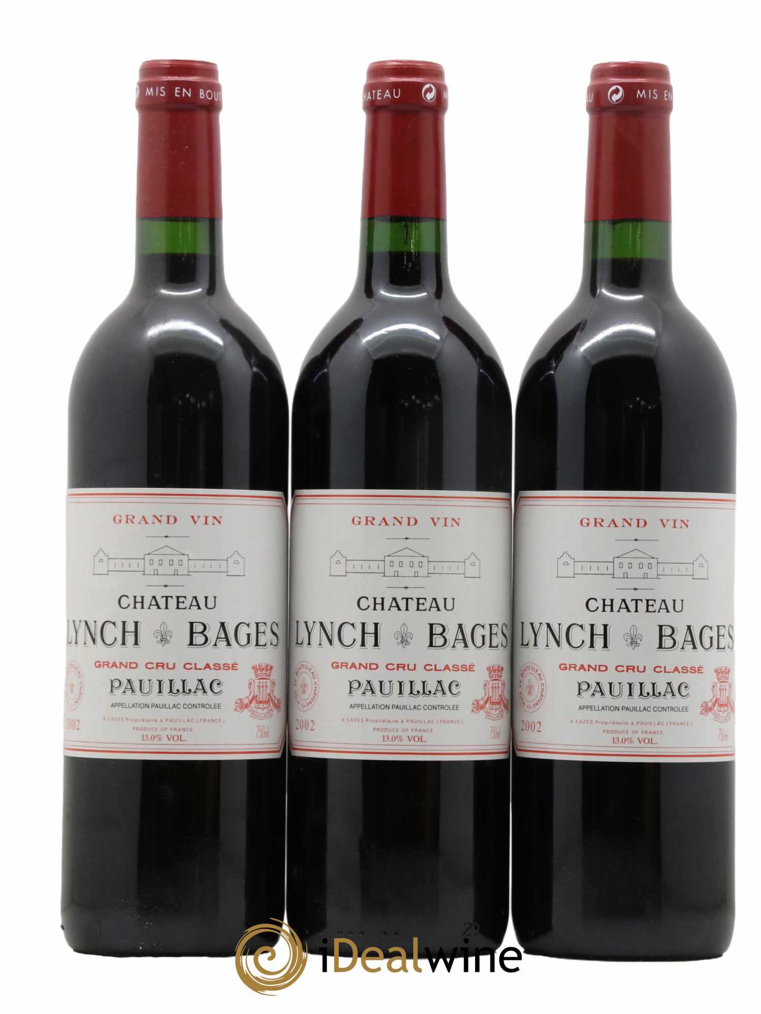 Château Lynch Bages 5ème Grand Cru Classé 2002 - Lot of 12 bottles - 1