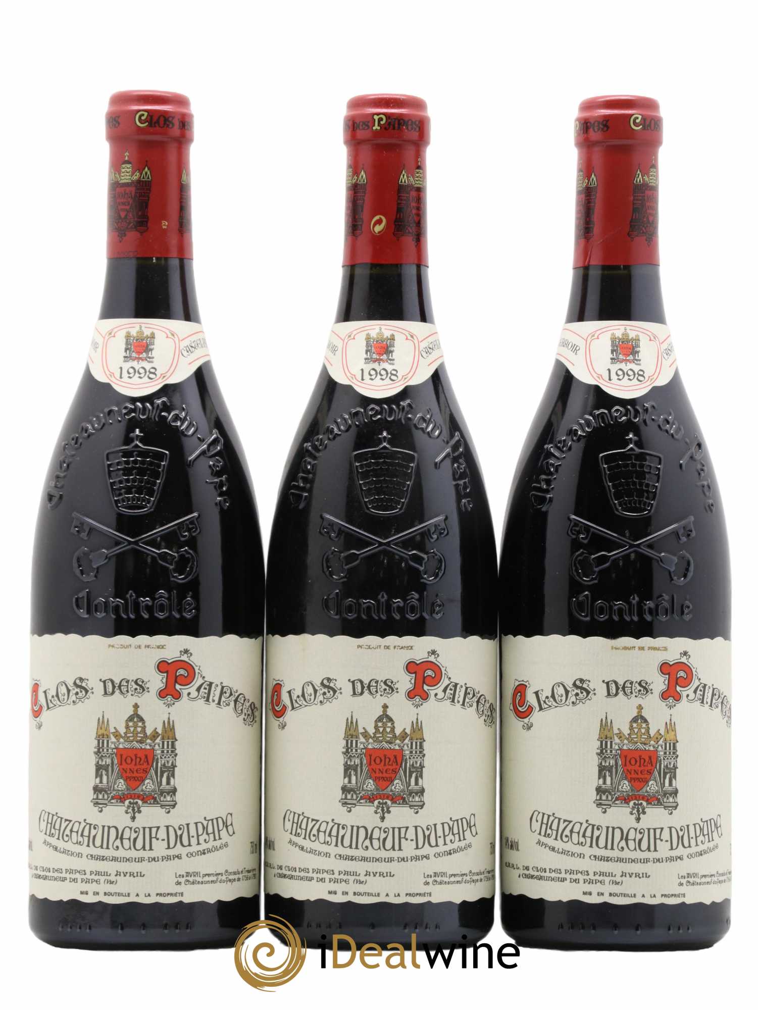 Châteauneuf-du-Pape Clos des Papes - Paul Avril 1998 - Lot de 12 bouteilles - 3