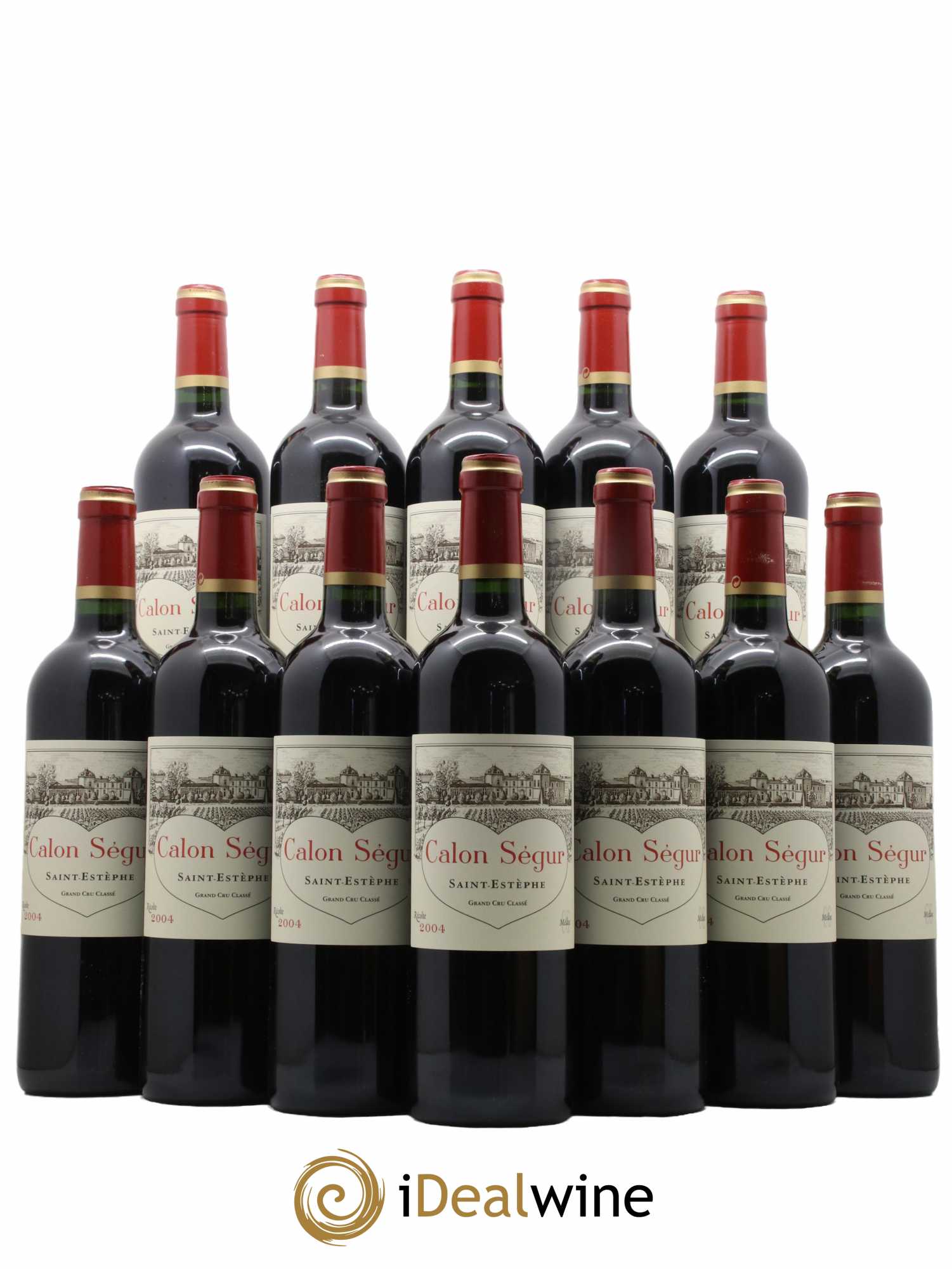 Château Calon Ségur 3ème Grand Cru Classé 2004 - Lot de 12 bouteilles - 0