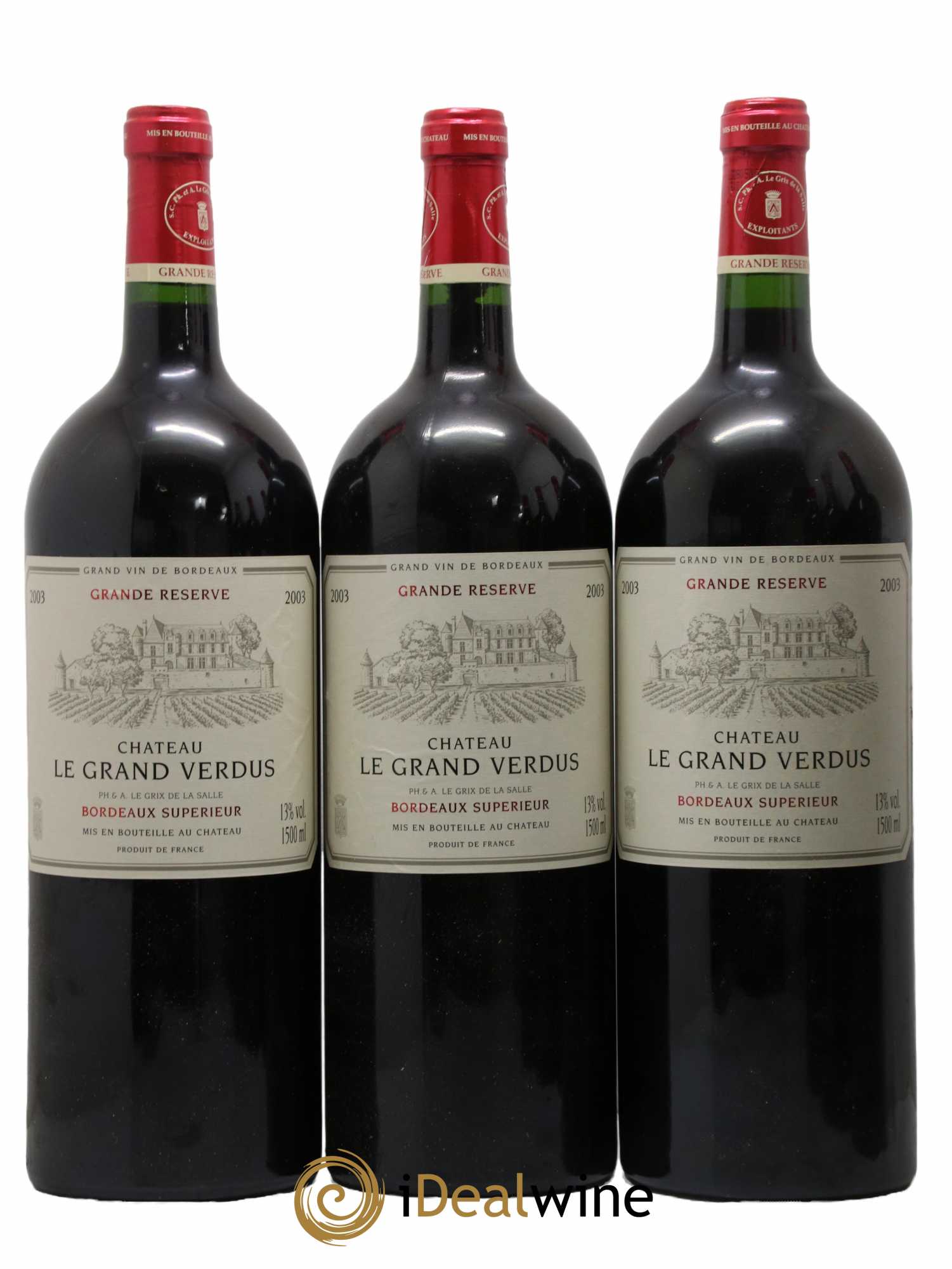 Bordeaux Supérieur Le Grand Vertus (Grande Réserve) 2003 - Posten von 6 Flaschen - 1