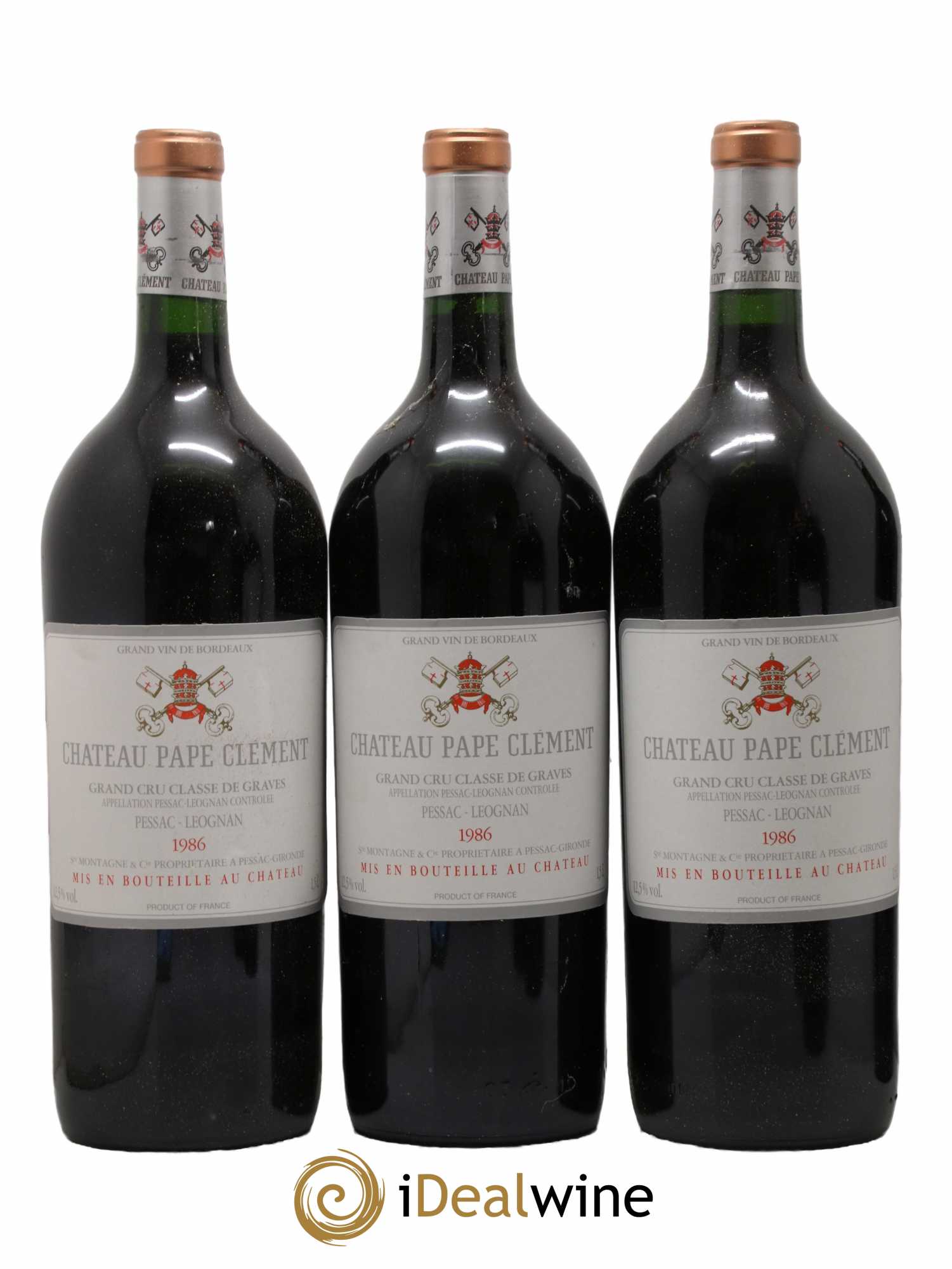 Château Pape Clément Cru Classé de Graves 1986 - Lot de 6 magnums - 2