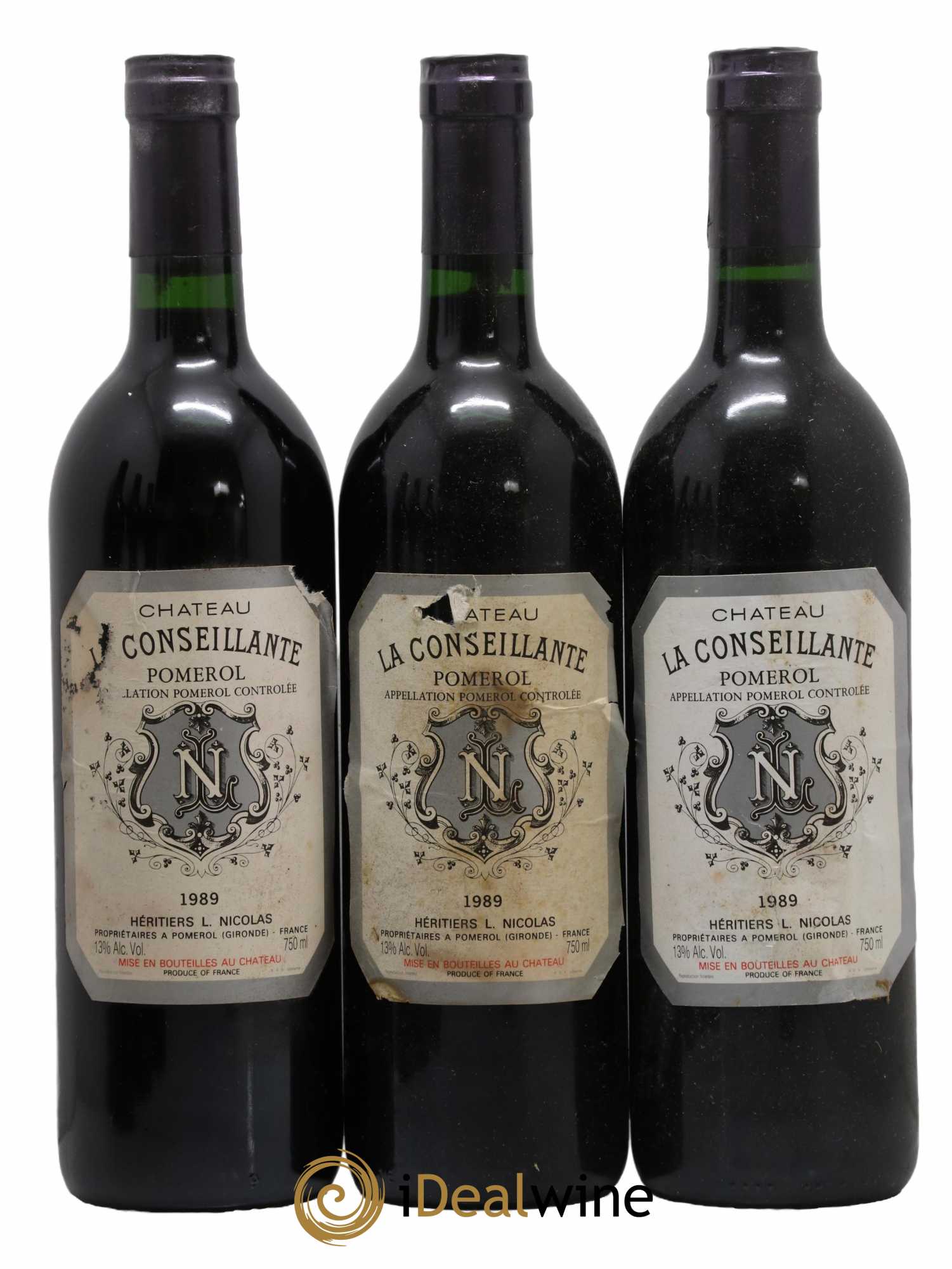 Château la Conseillante 1989 - Lot de 3 bouteilles - 0