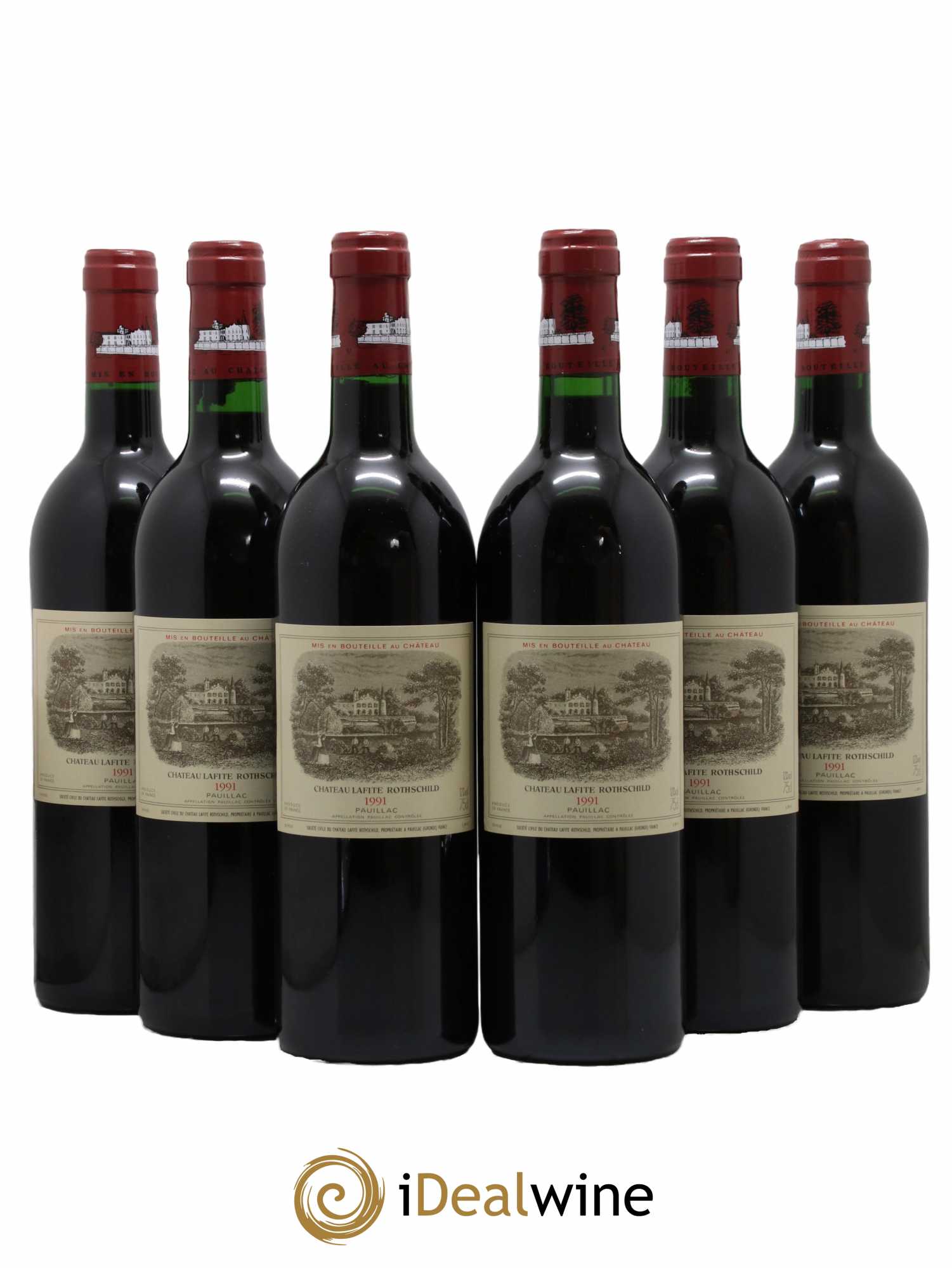 Château Lafite Rothschild 1er Grand Cru Classé 1991 - Lot de 6 bouteilles - 0