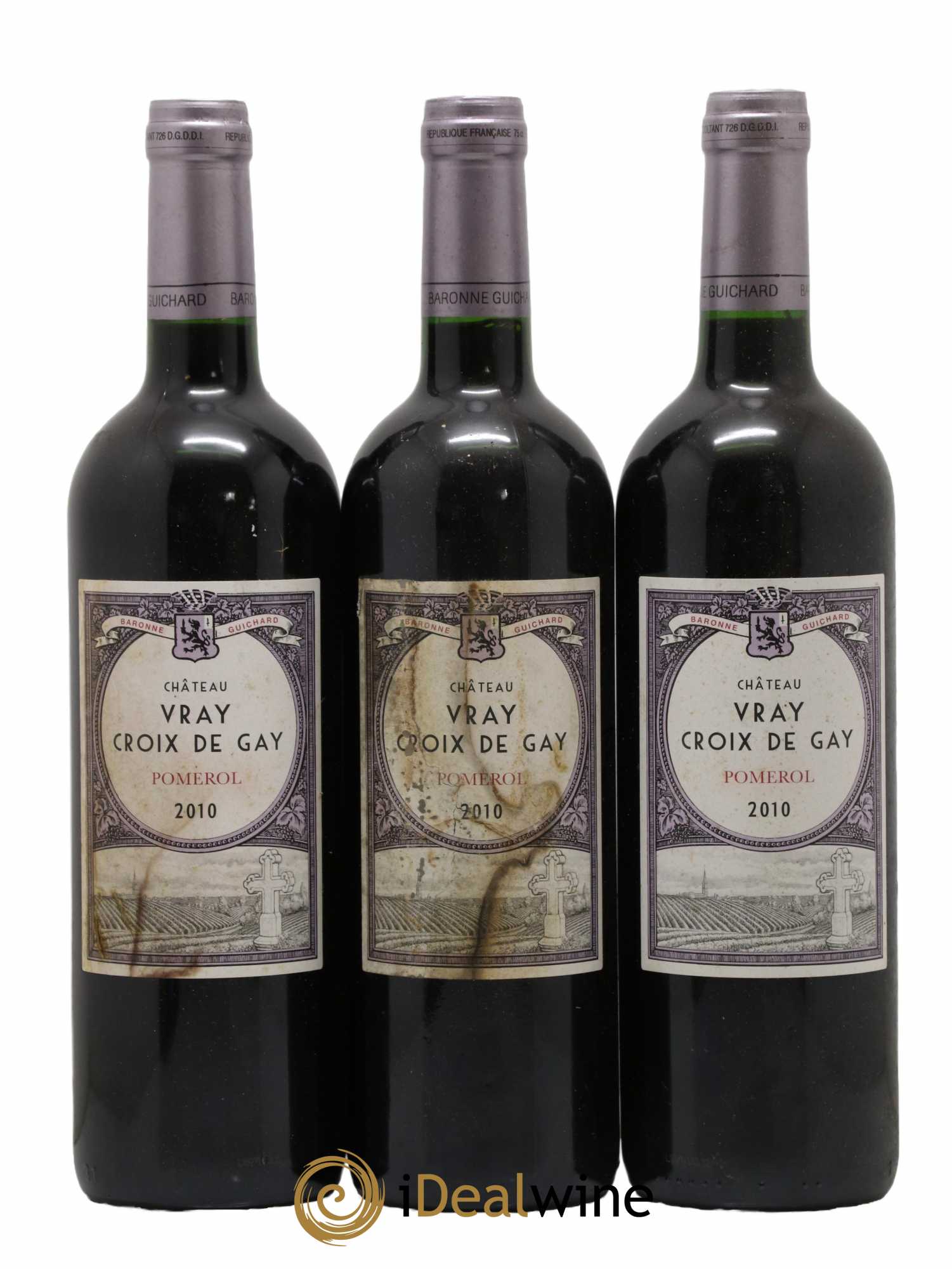 Château Vray Croix de Gay 2010 - Lot de 3 bouteilles - 0