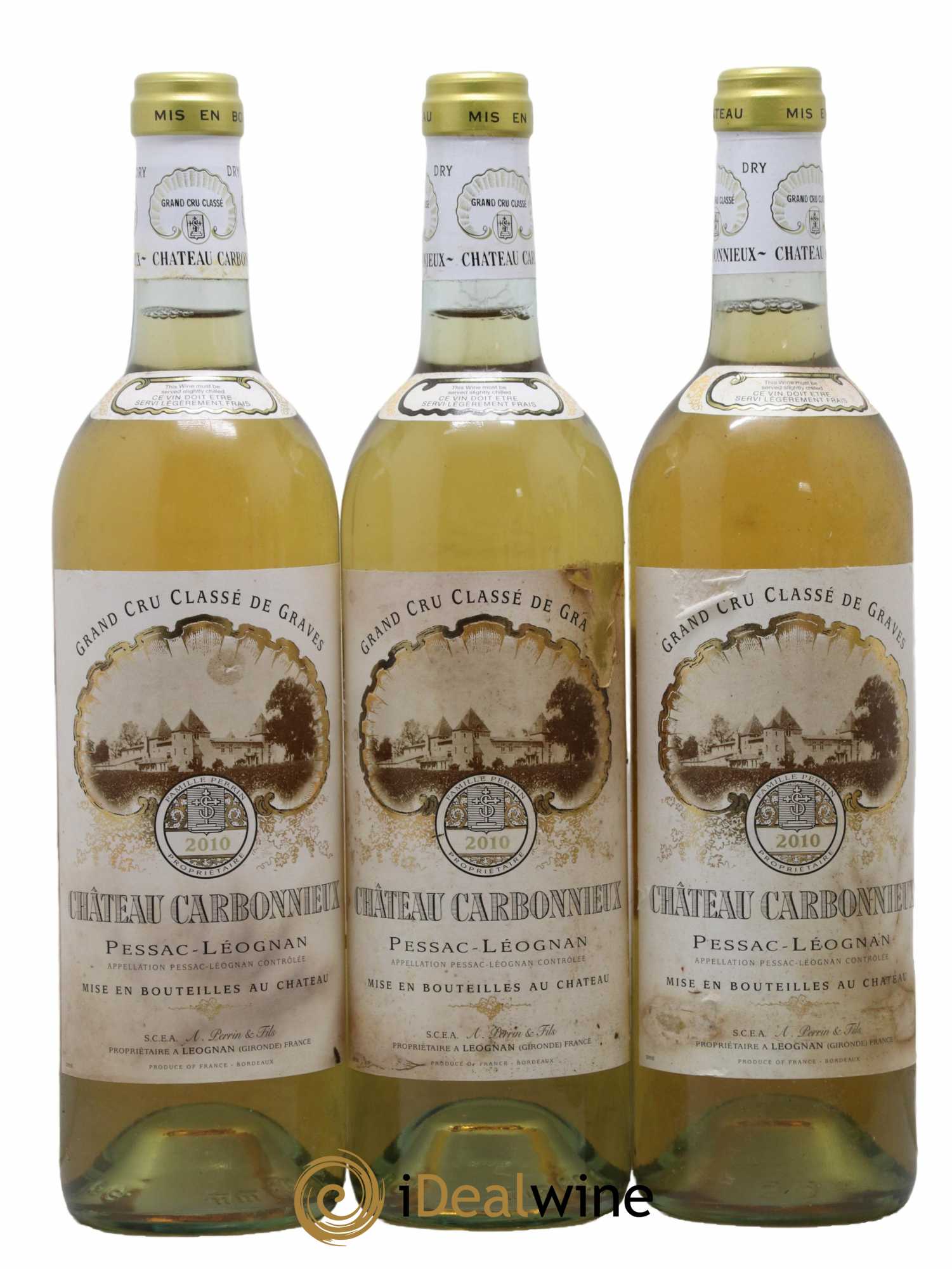 Château Carbonnieux Cru Classé de Graves 2010 - Lot de 6 bouteilles - 1