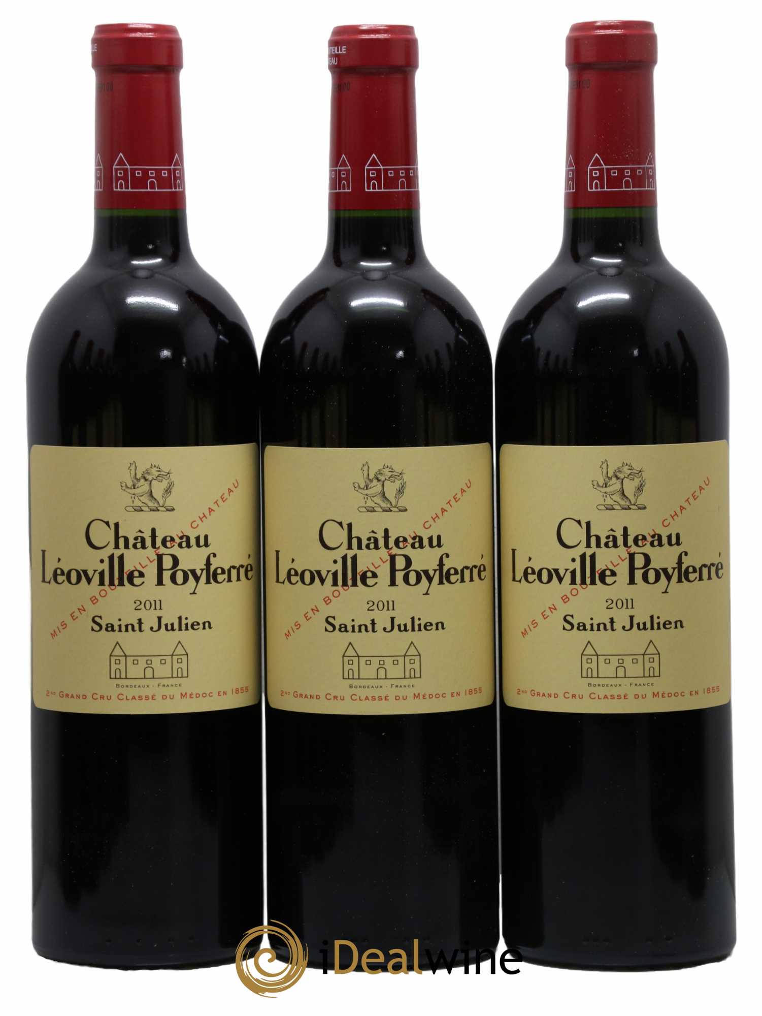Château Léoville Poyferré 2ème Grand Cru Classé 2011 - Lot de 12 bouteilles - 1