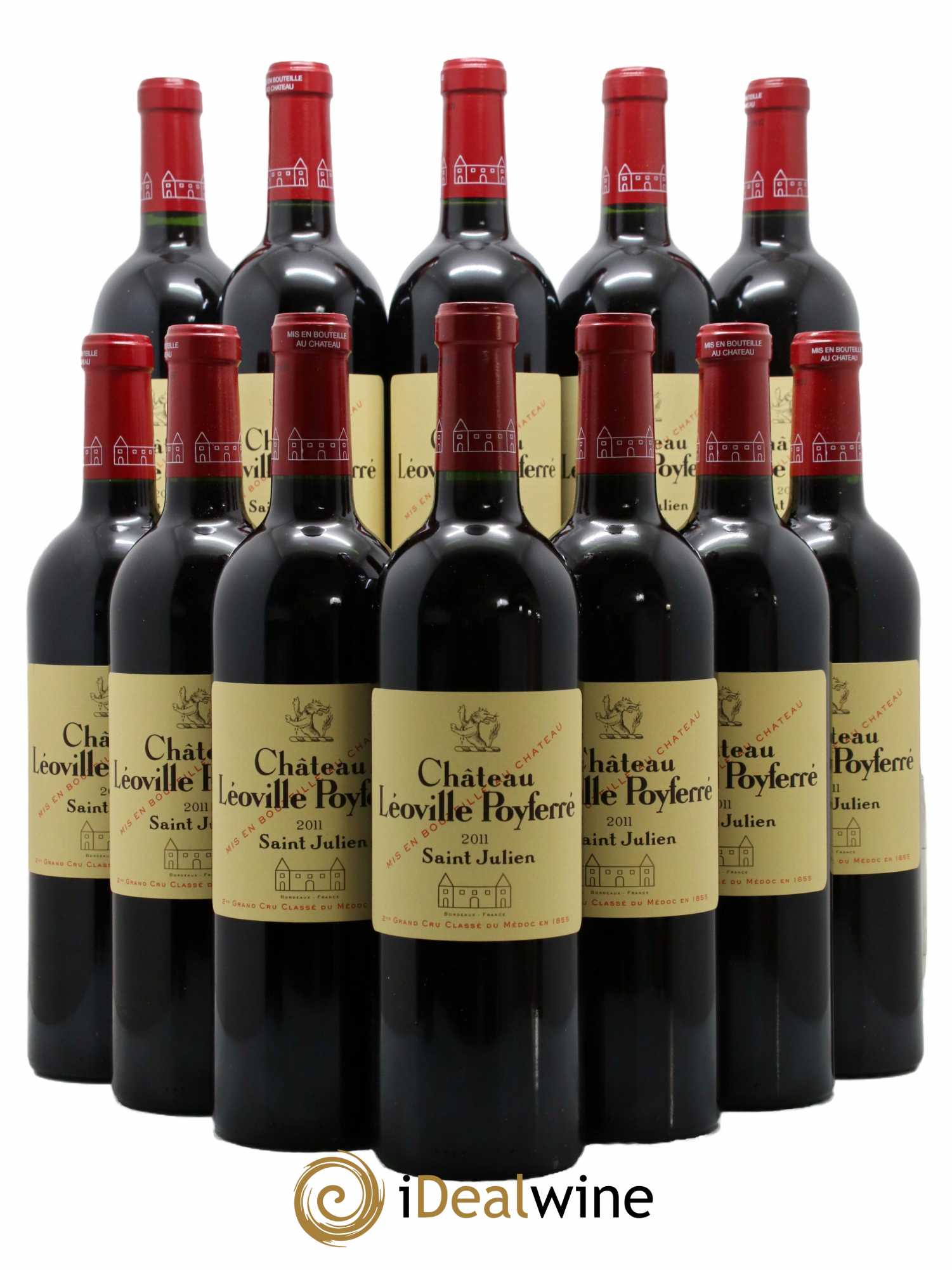 Château Léoville Poyferré 2ème Grand Cru Classé 2011 - Lot de 12 bouteilles - 0