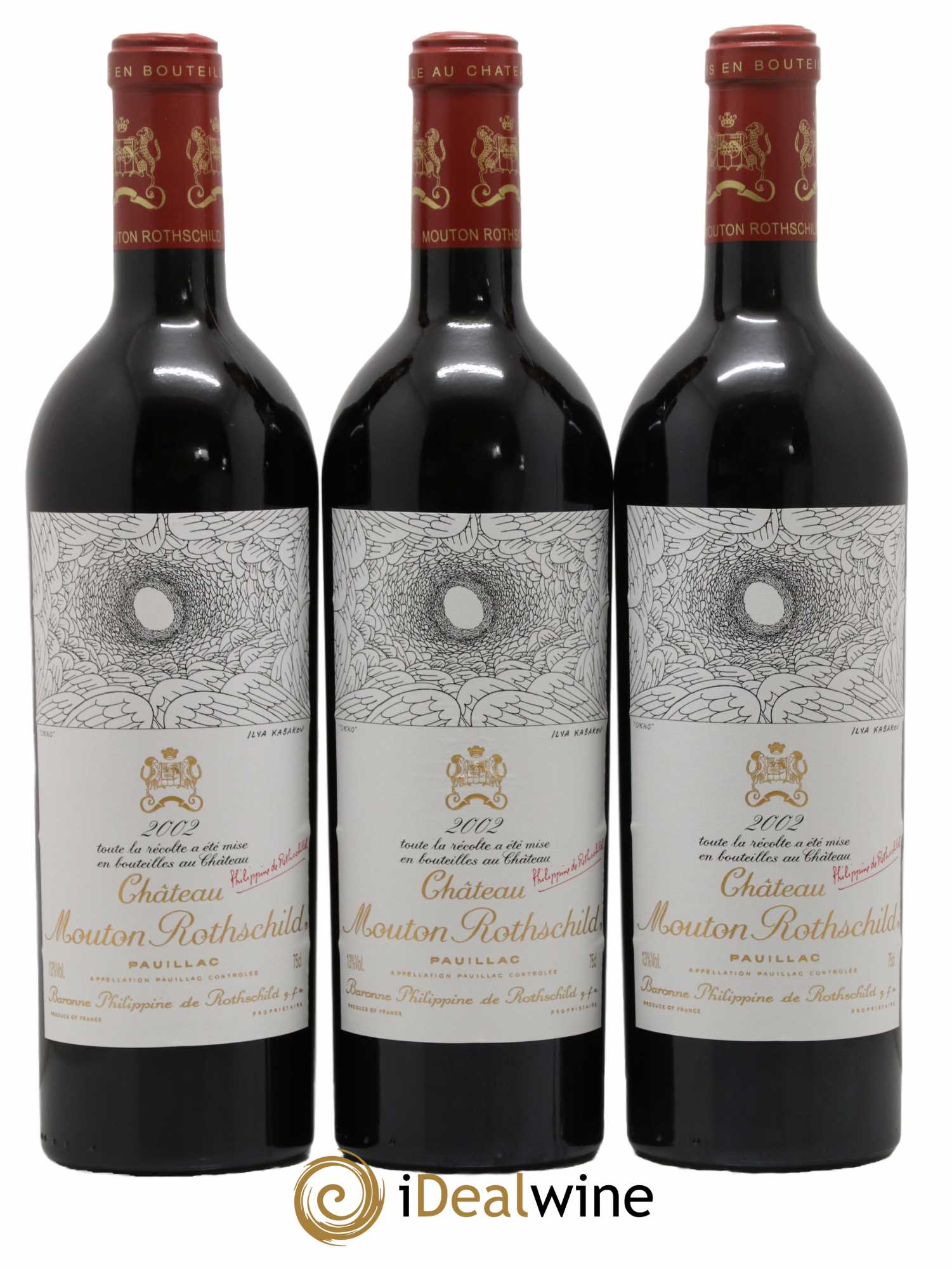 Château Mouton Rothschild 1er Grand Cru Classé 2002 - Lot de 6 bouteilles - 3