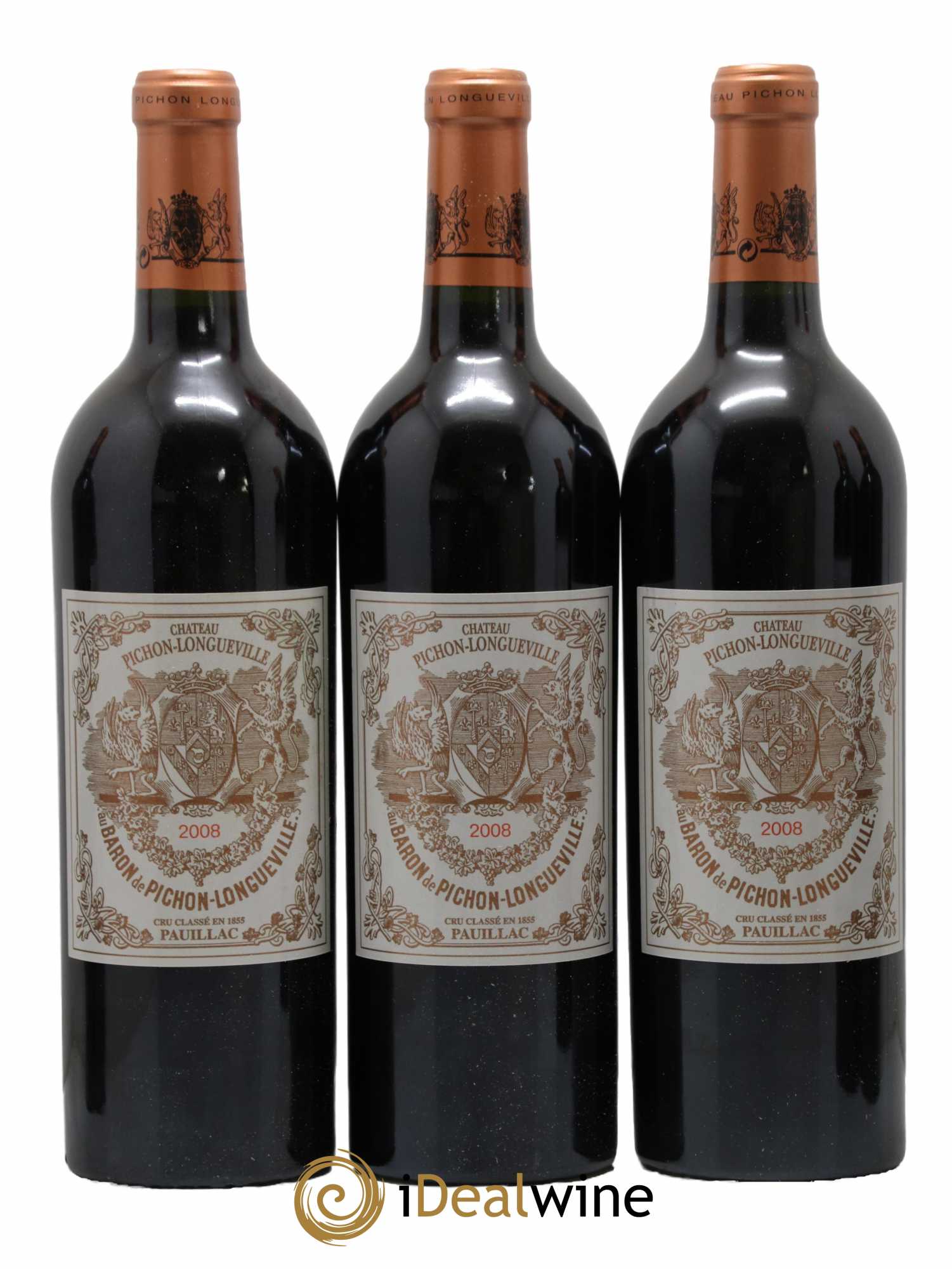 Pichon Longueville Baron 2ème Grand Cru Classé 2008 - Lot of 12 bottles - 3
