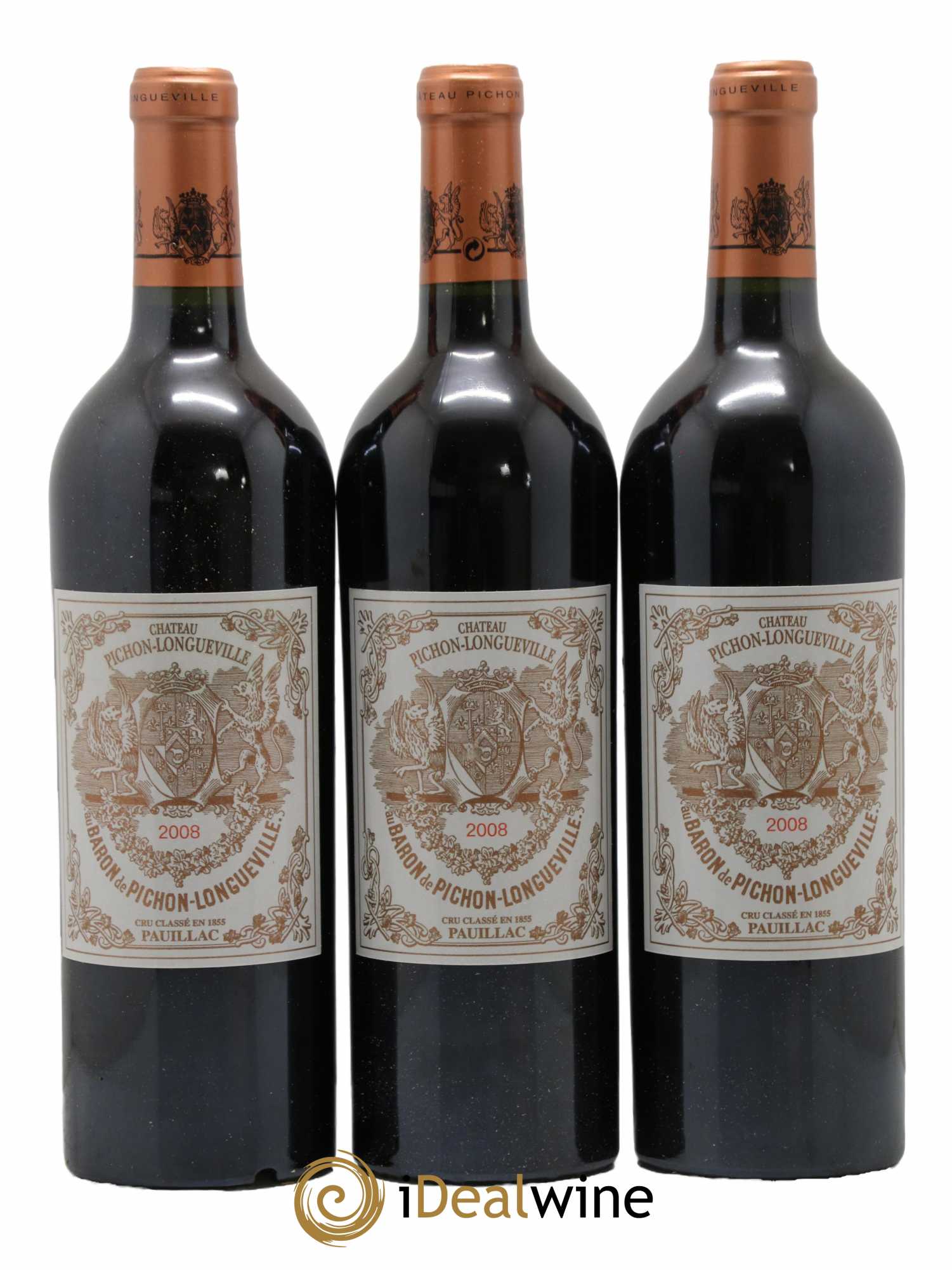 Pichon Longueville Baron 2ème Grand Cru Classé 2008 - Lot of 12 bottles - 4