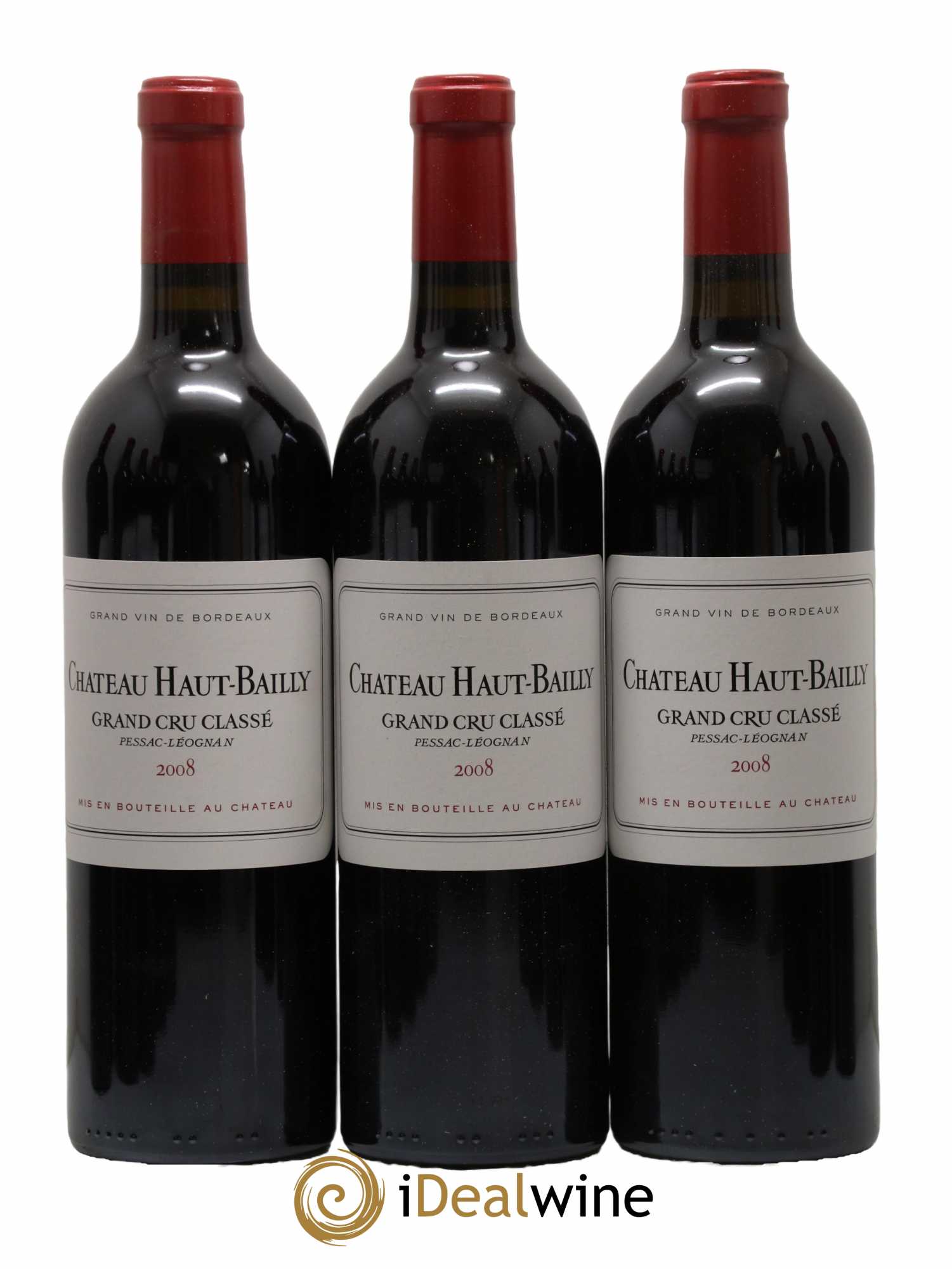Château Haut-Bailly Cru Classé de Graves 2008 - Lot of 12 bottles - 1