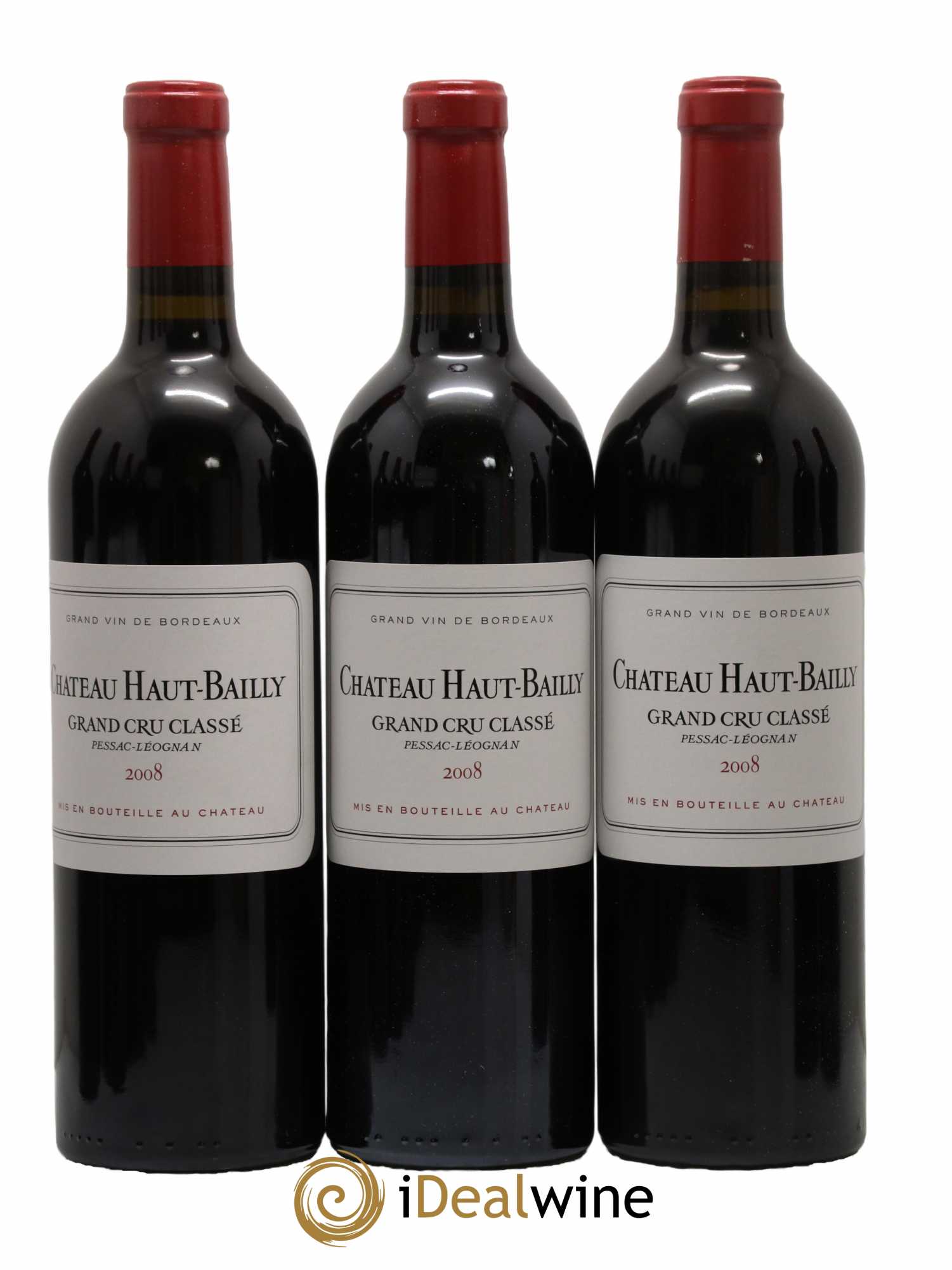 Château Haut-Bailly Cru Classé de Graves 2008 - Lot of 12 bottles - 2