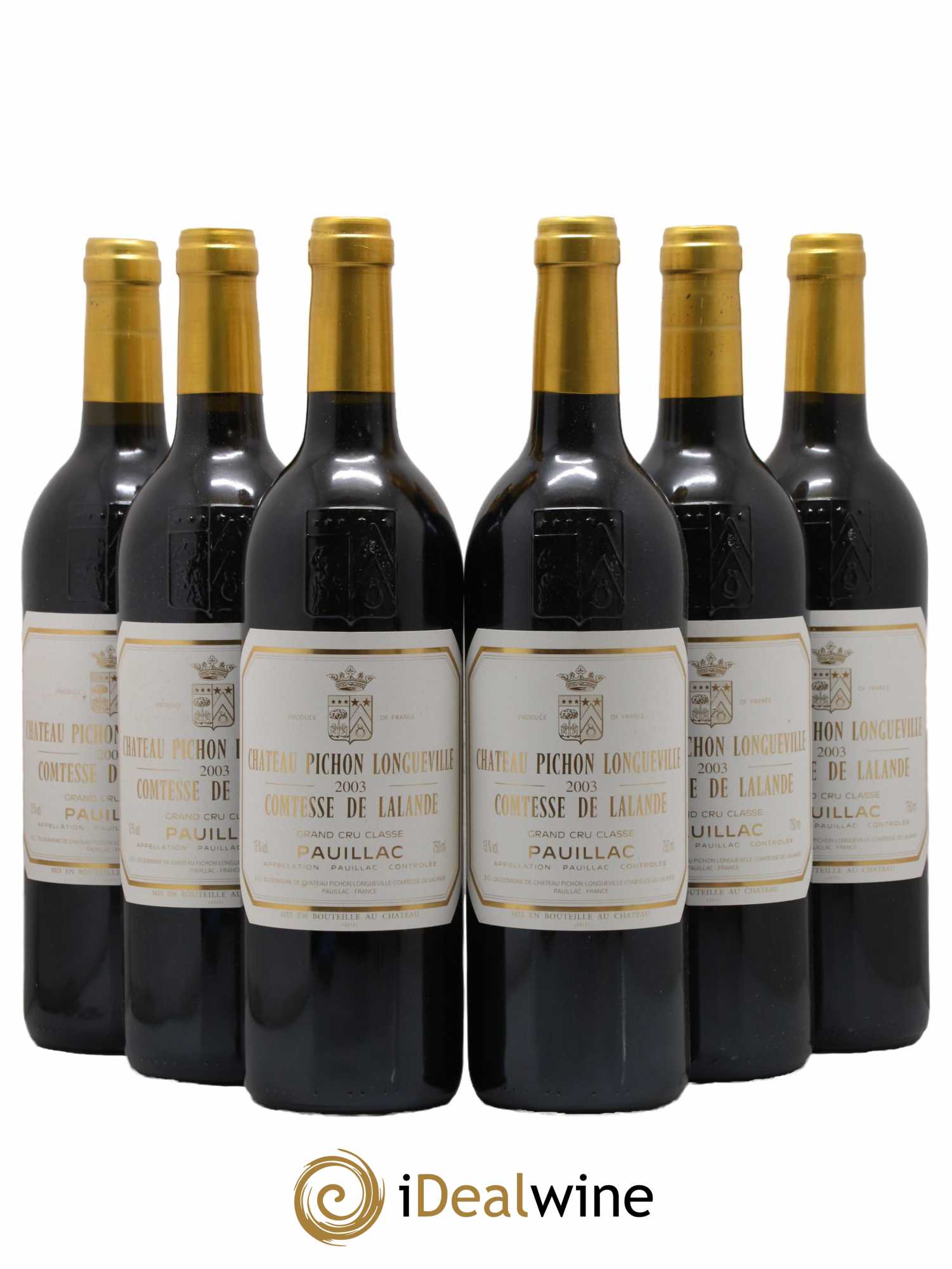 Château Pichon Longueville Comtesse de Lalande 2ème Grand Cru Classé 2003 - Lot de 6 bouteilles - 0