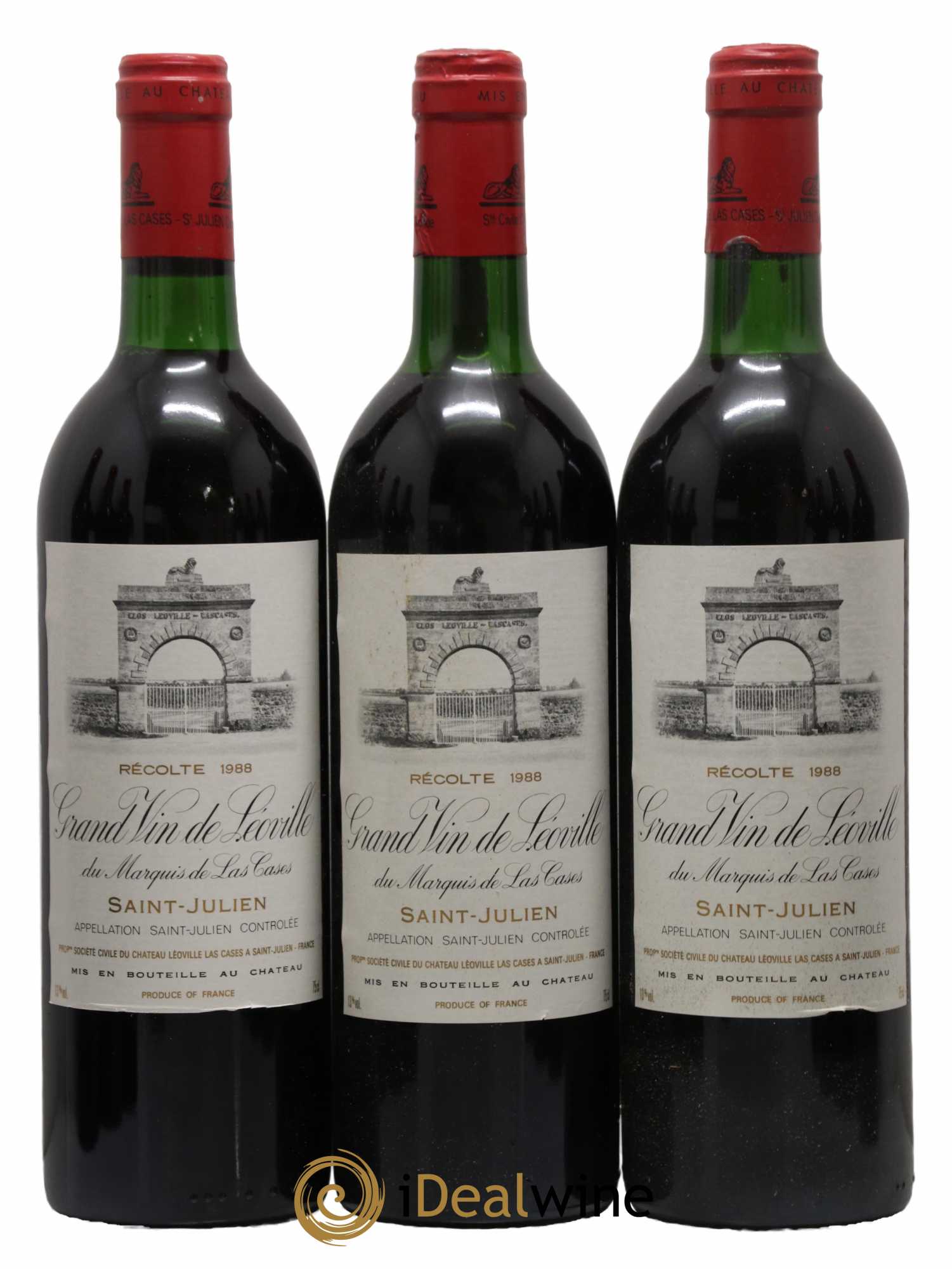 Château Léoville Las Cases 2ème Grand Cru Classé 1988 - Lotto di 12 bottiglie - 1