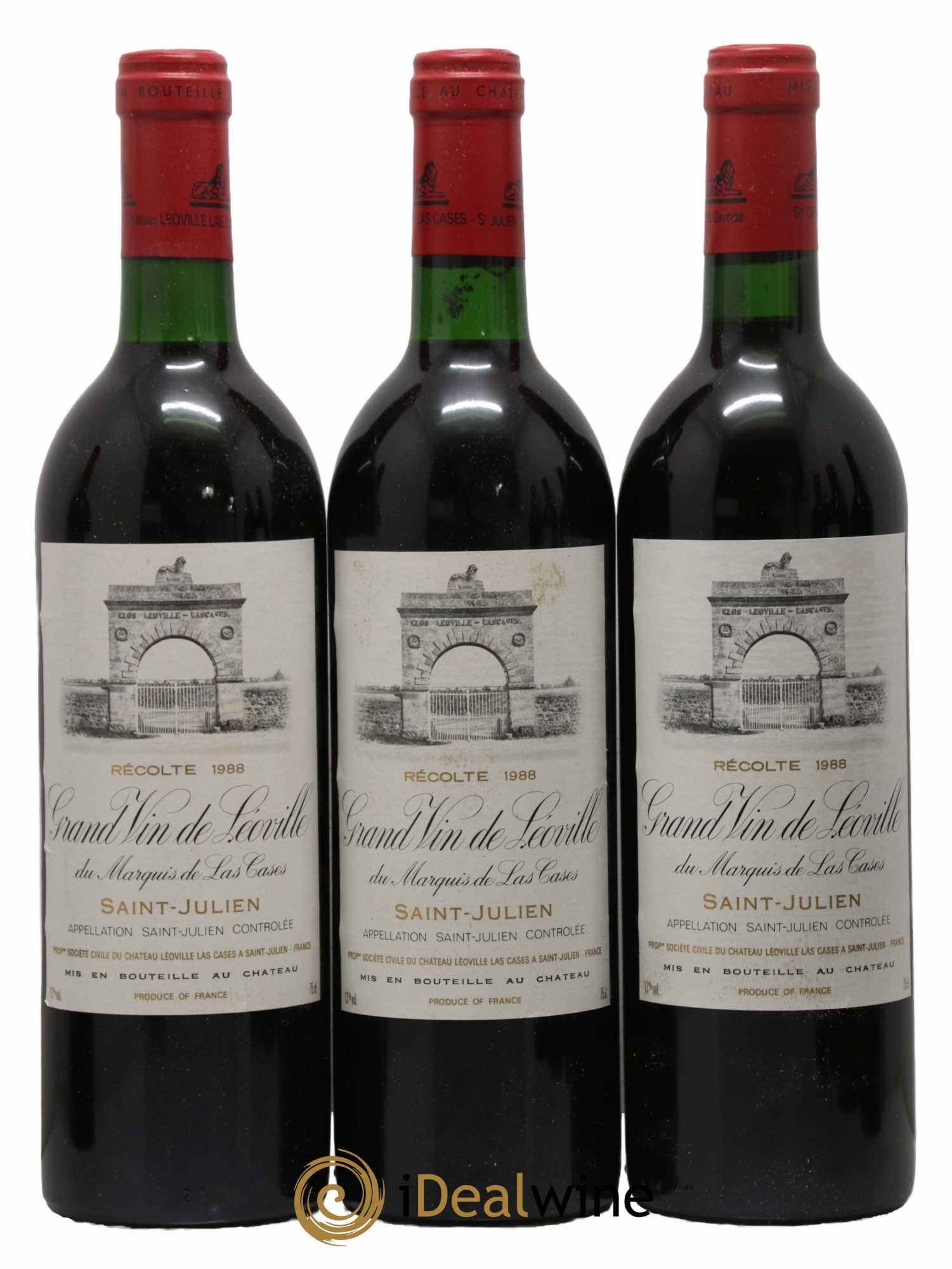 Château Léoville Las Cases 2ème Grand Cru Classé 1988 - Lotto di 12 bottiglie - 2