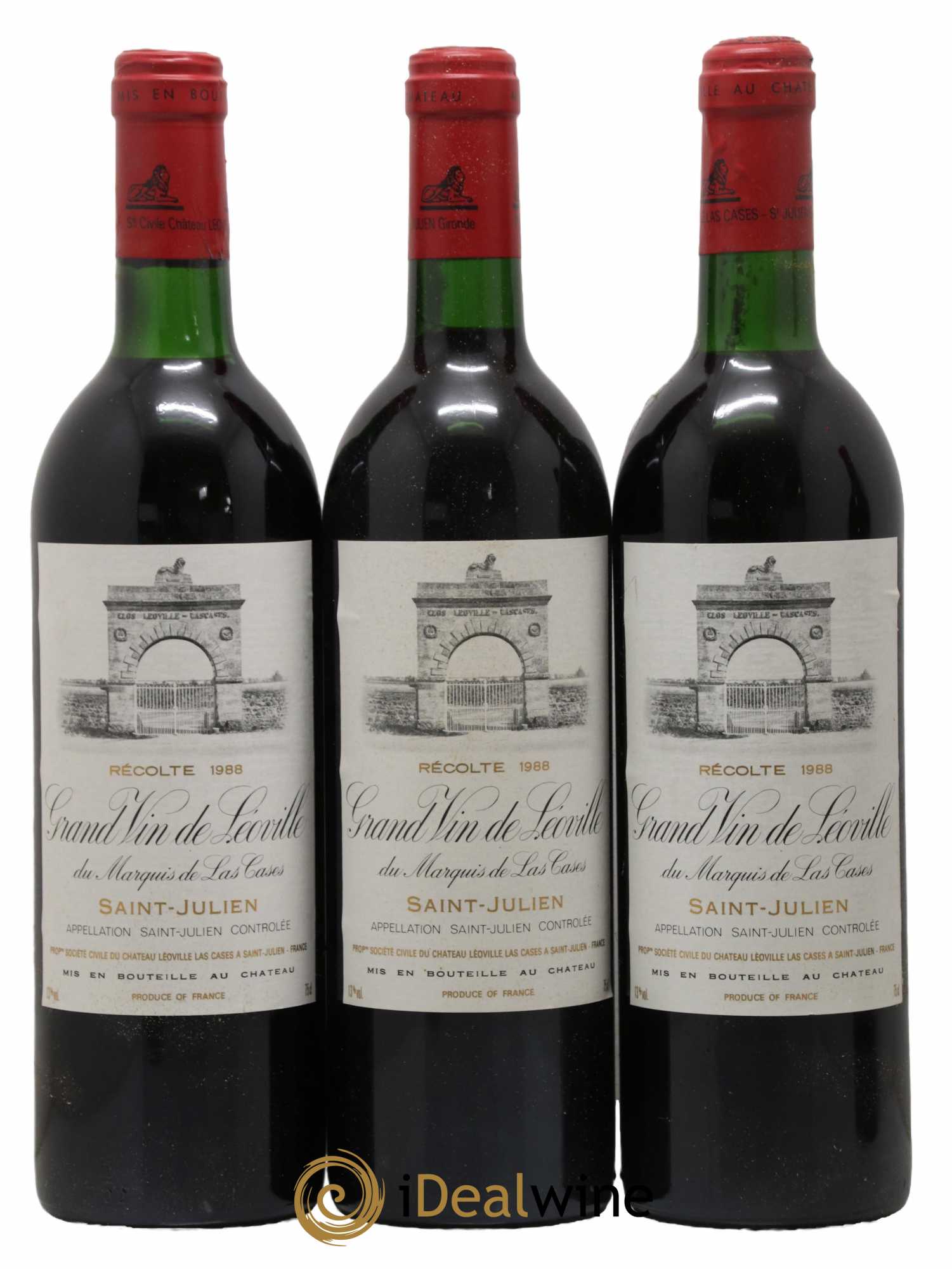 Château Léoville Las Cases 2ème Grand Cru Classé 1988 - Lotto di 12 bottiglie - 3