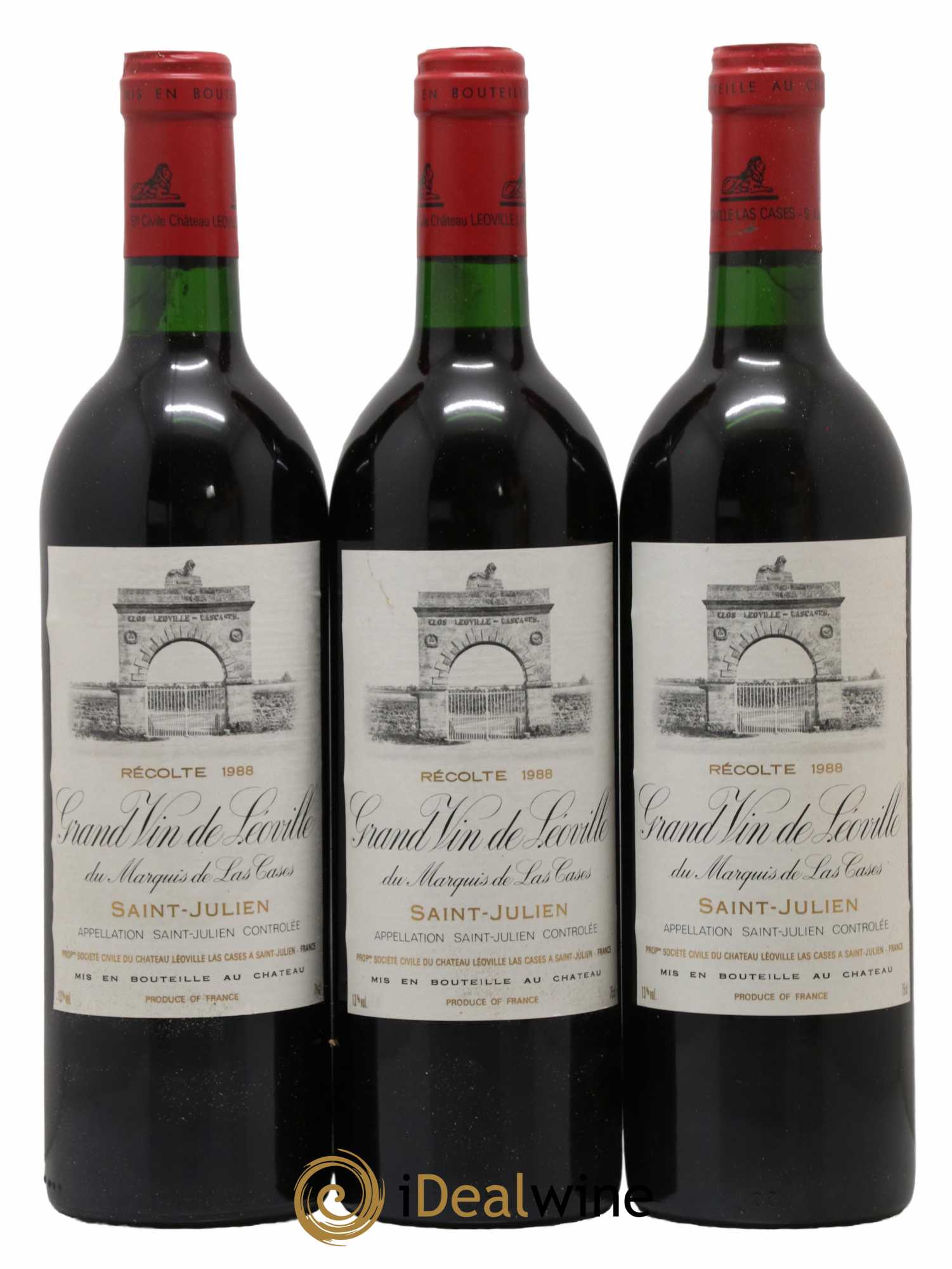 Château Léoville Las Cases 2ème Grand Cru Classé 1988 - Lotto di 12 bottiglie - 4