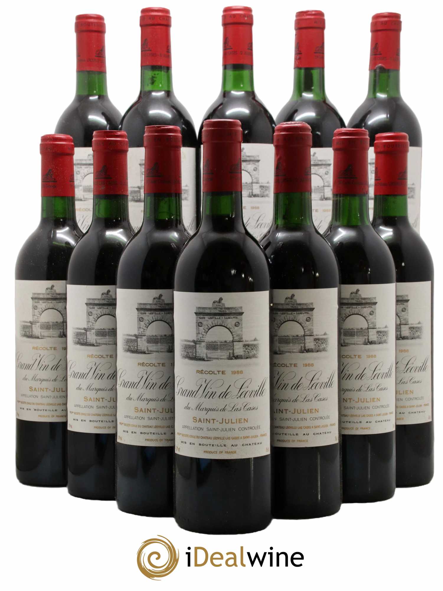 Château Léoville Las Cases 2ème Grand Cru Classé 1988 - Lotto di 12 bottiglie - 0