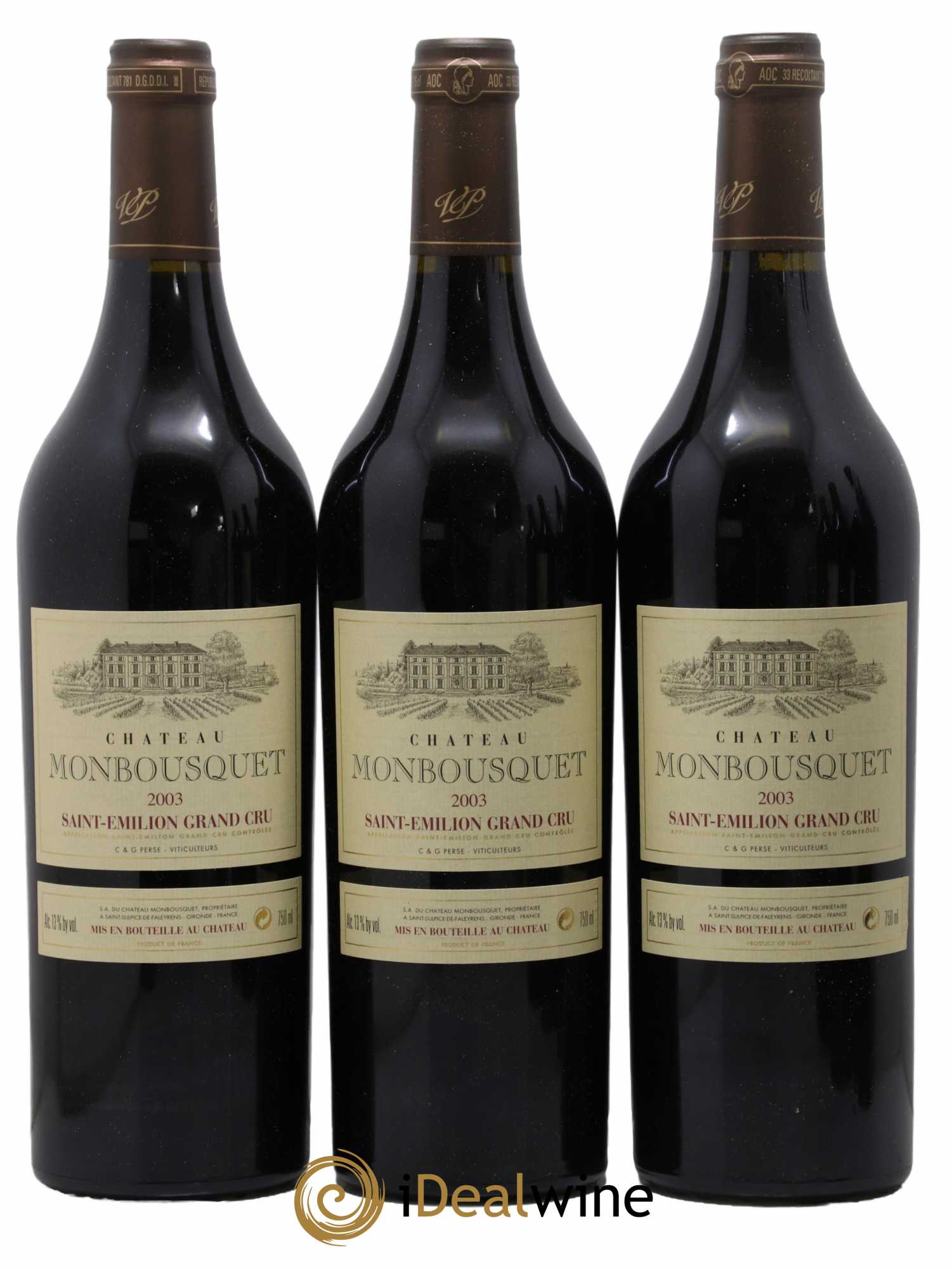 Château Monbousquet Grand Cru Classé 2003 - Lotto di 6 bottiglie - 1