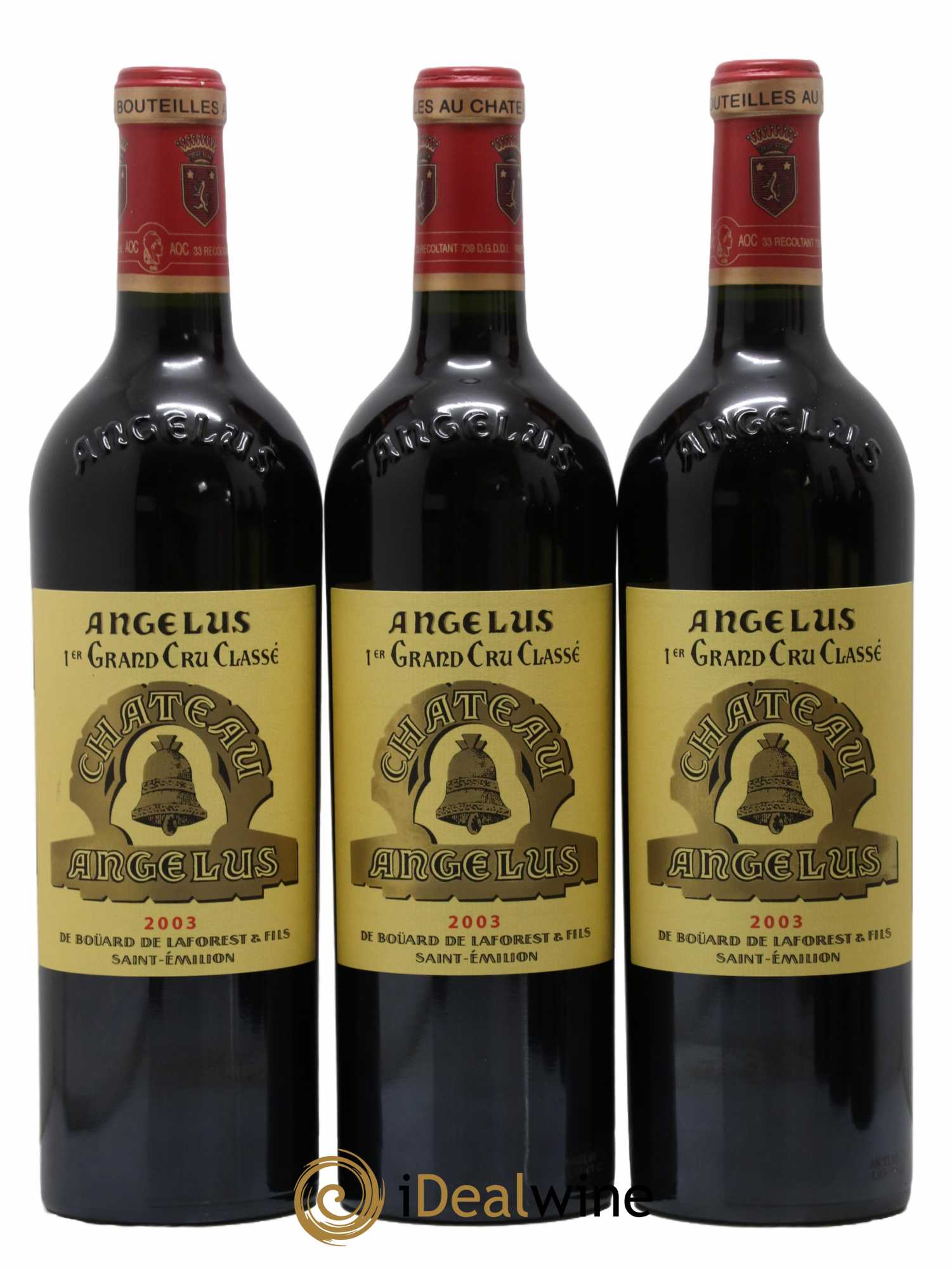 Château Angélus 1er Grand Cru Classé A 2003 - Lot de 6 bouteilles - 1