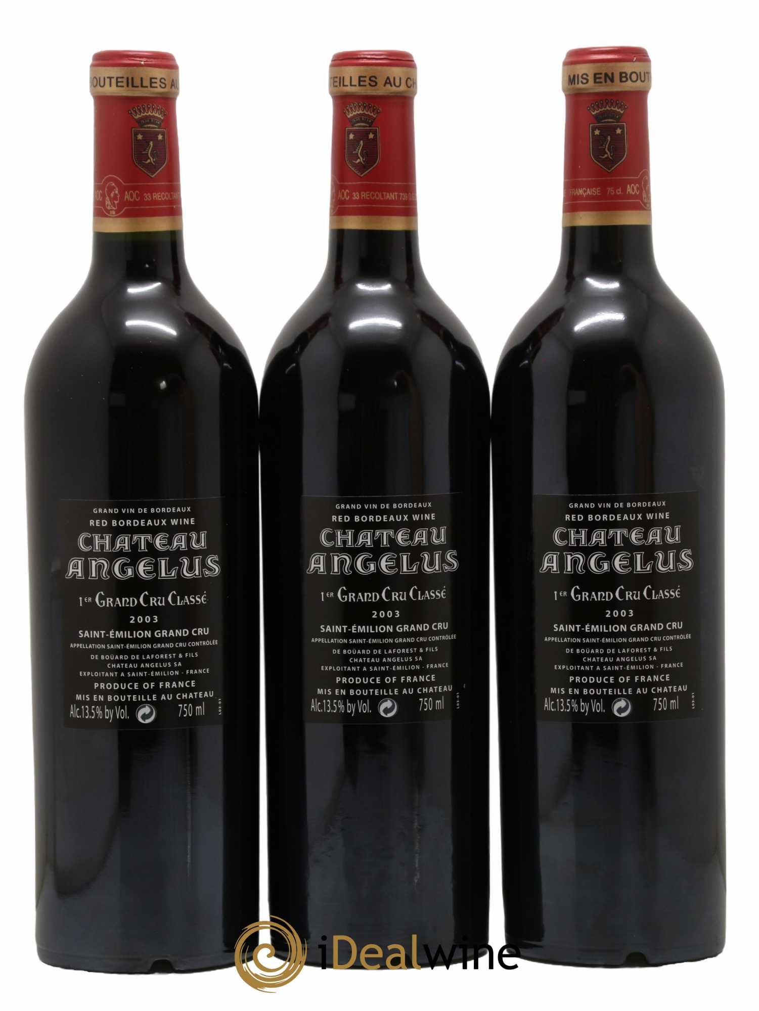 Château Angélus 1er Grand Cru Classé A 2003 - Lot de 6 bouteilles - 4
