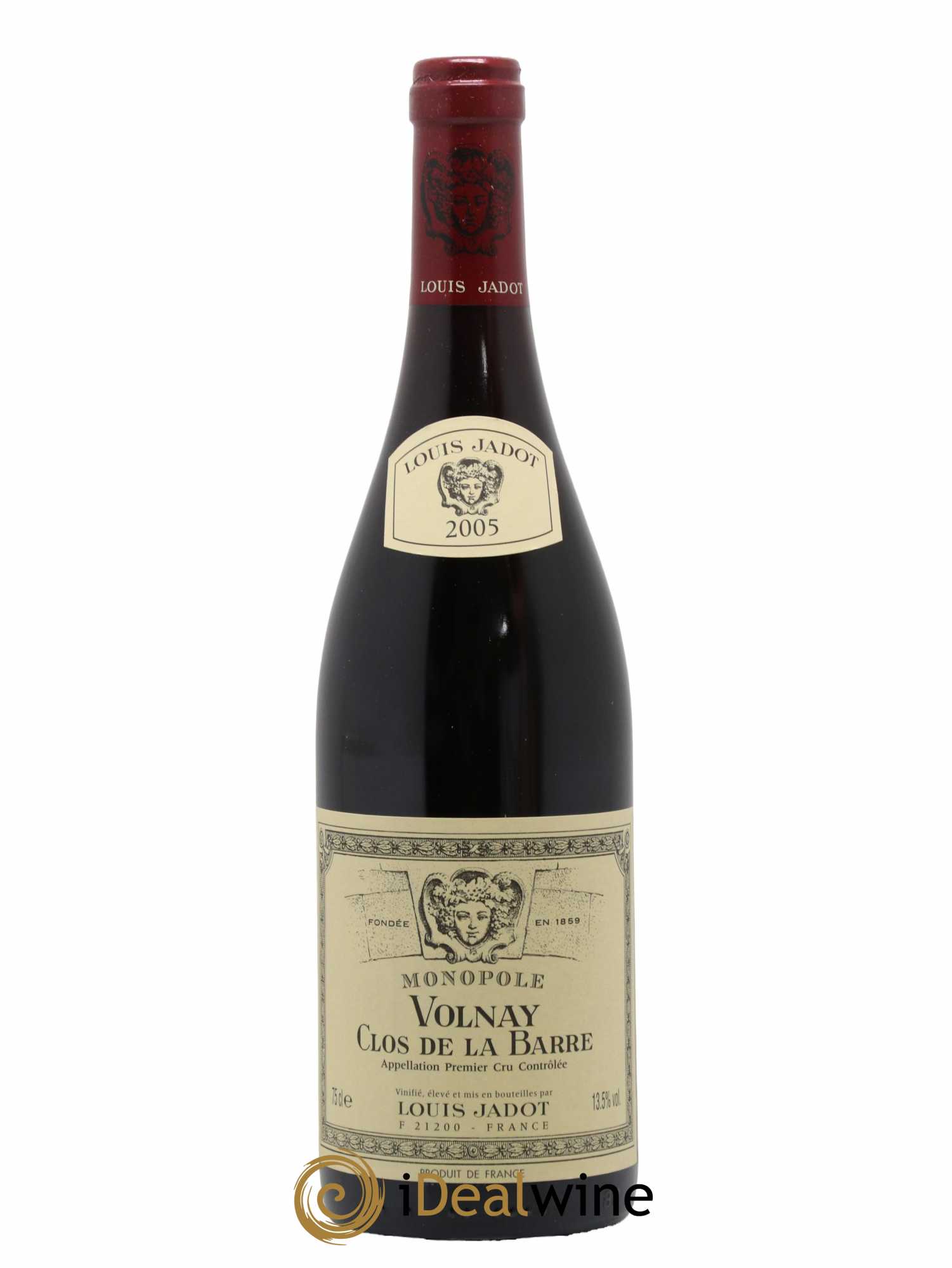 Volnay 1er Cru Clos de la Barre Monopole Maison Louis Jadot 2005 - Lot de 1 bouteille - 0