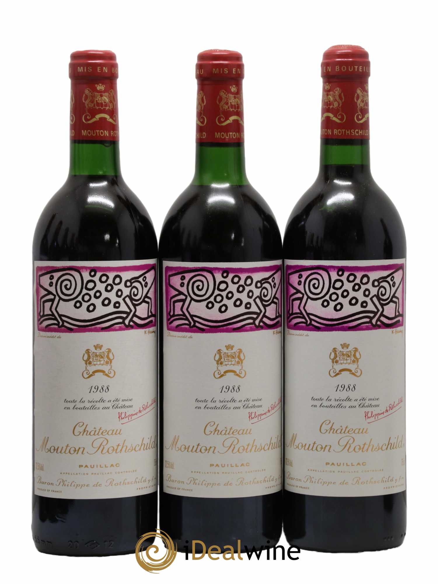 Château Mouton Rothschild 1er Grand Cru Classé 1988 - Lot de 12 bouteilles - 2