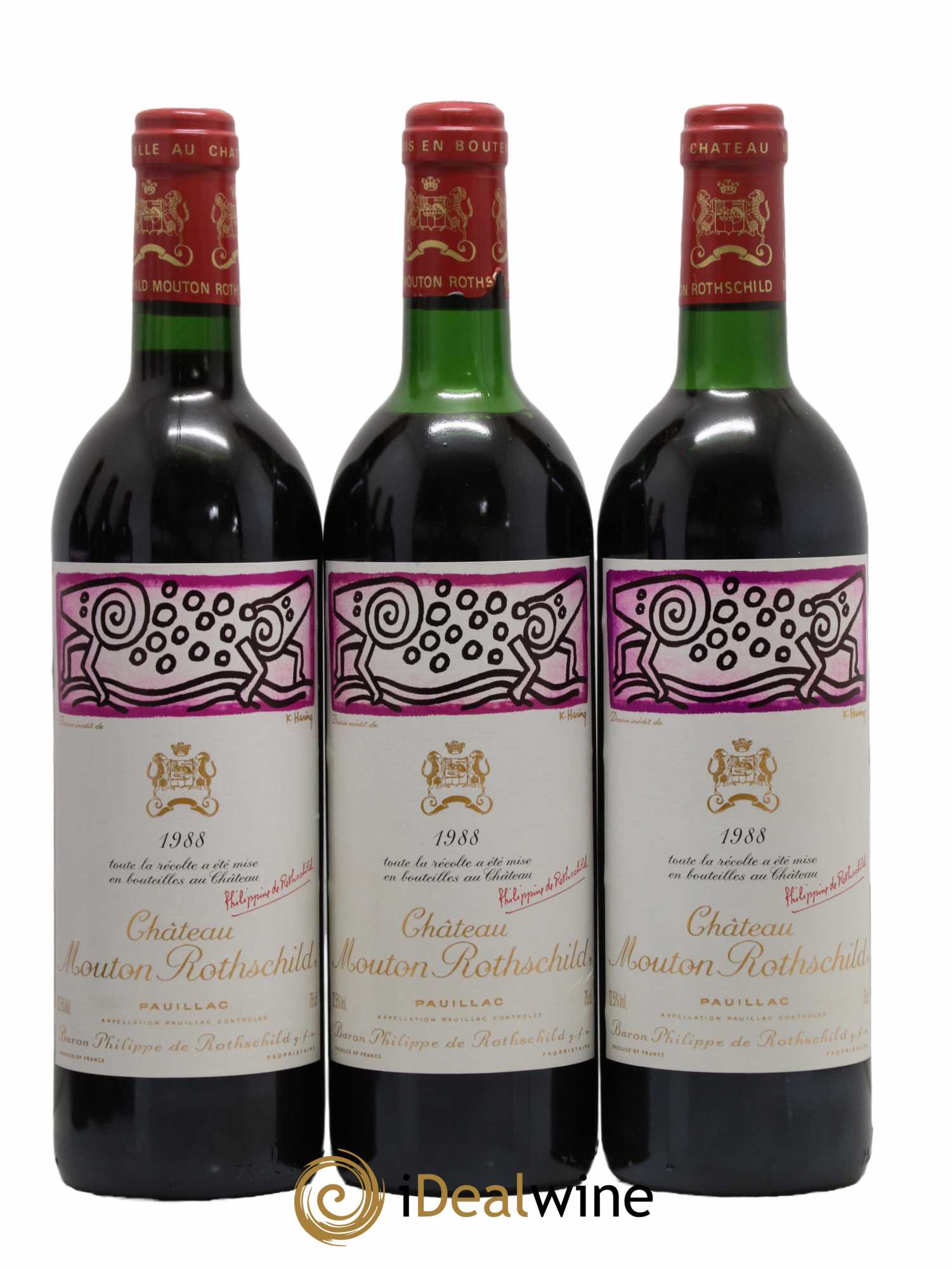 Château Mouton Rothschild 1er Grand Cru Classé 1988 - Lot de 12 bouteilles - 3