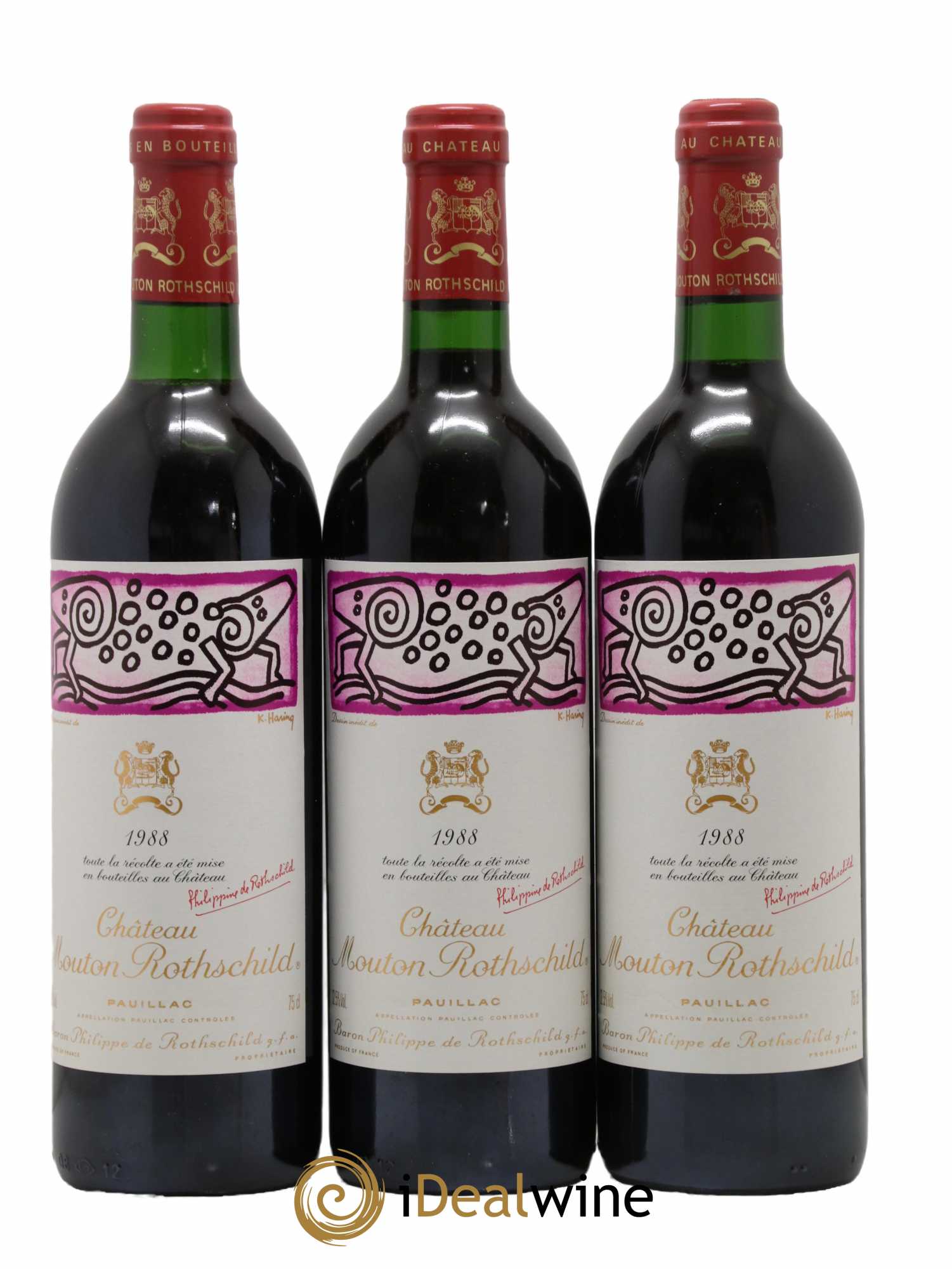 Château Mouton Rothschild 1er Grand Cru Classé 1988 - Lot de 12 bouteilles - 4