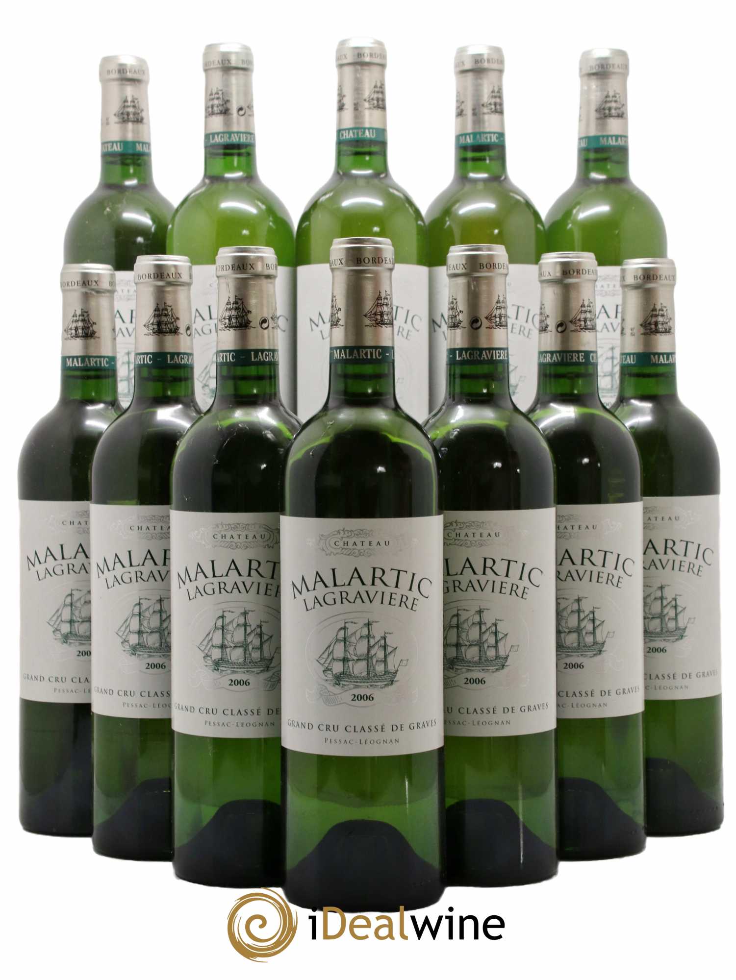Château Malartic-Lagravière Cru Classé de Graves 2006 - Lot de 12 bouteilles - 0