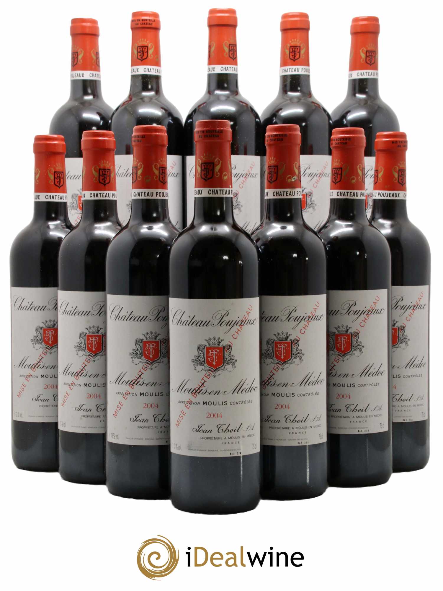 Château Poujeaux 2004 - Lot de 12 bouteilles - 0