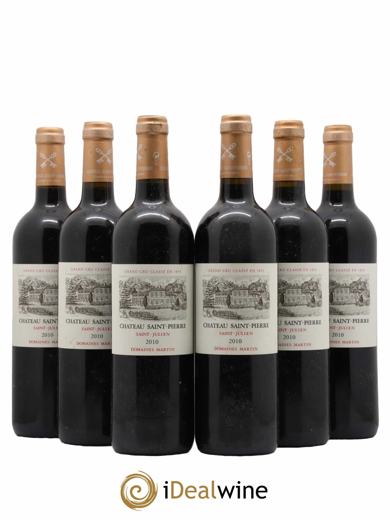 Château Saint-Pierre 4ème Grand Cru Classé 2010 - Lot de 6 bouteilles - 0