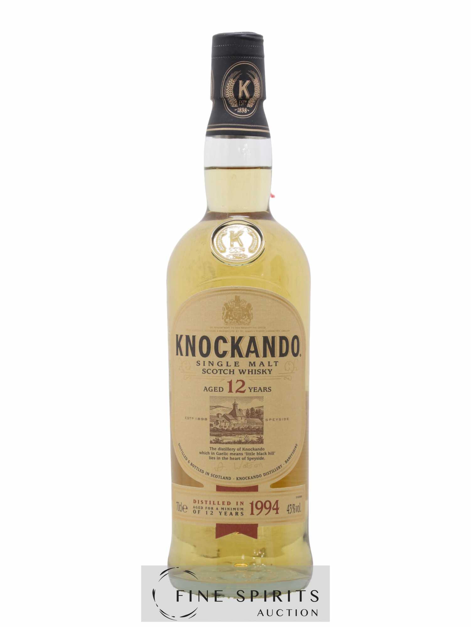 Knockando 12 years 1994 Of. - Lot de 1 bouteille - 1
