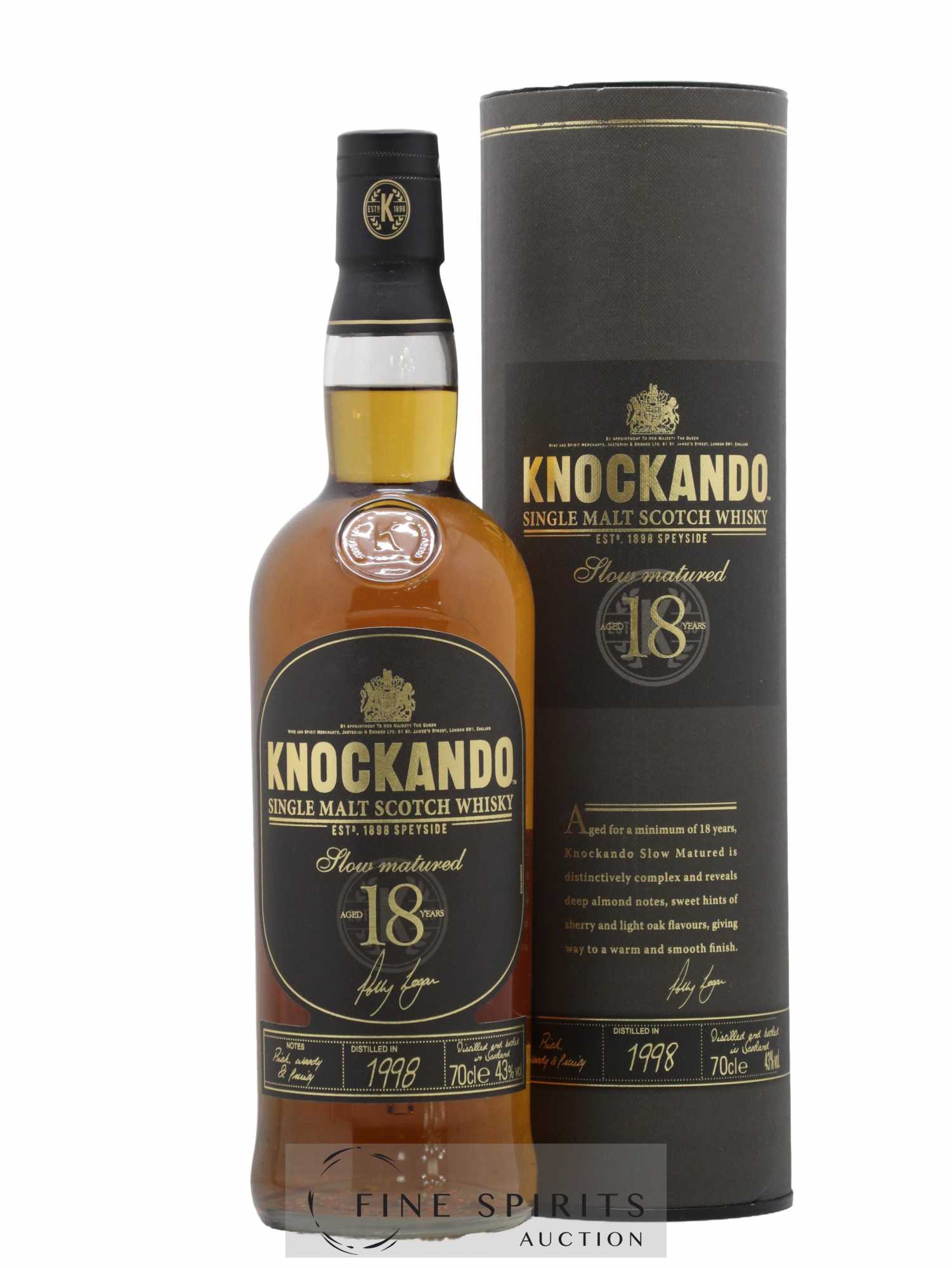 Knockando 18 years 1998 Of. Slow Matured - Lot de 1 bouteille - 0