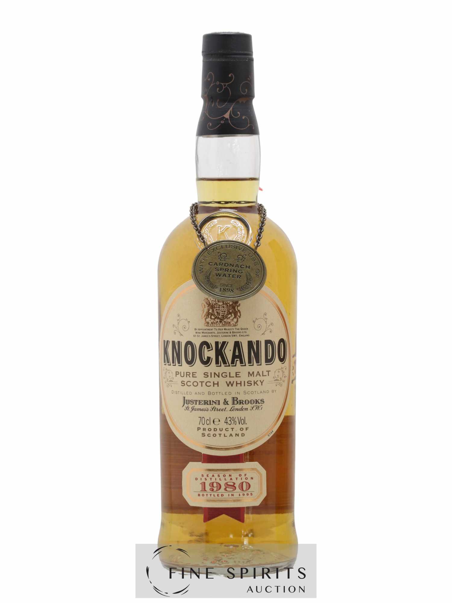 Knockando 1980 Of. bottled 1995 - Lot of 1 bottle - 1