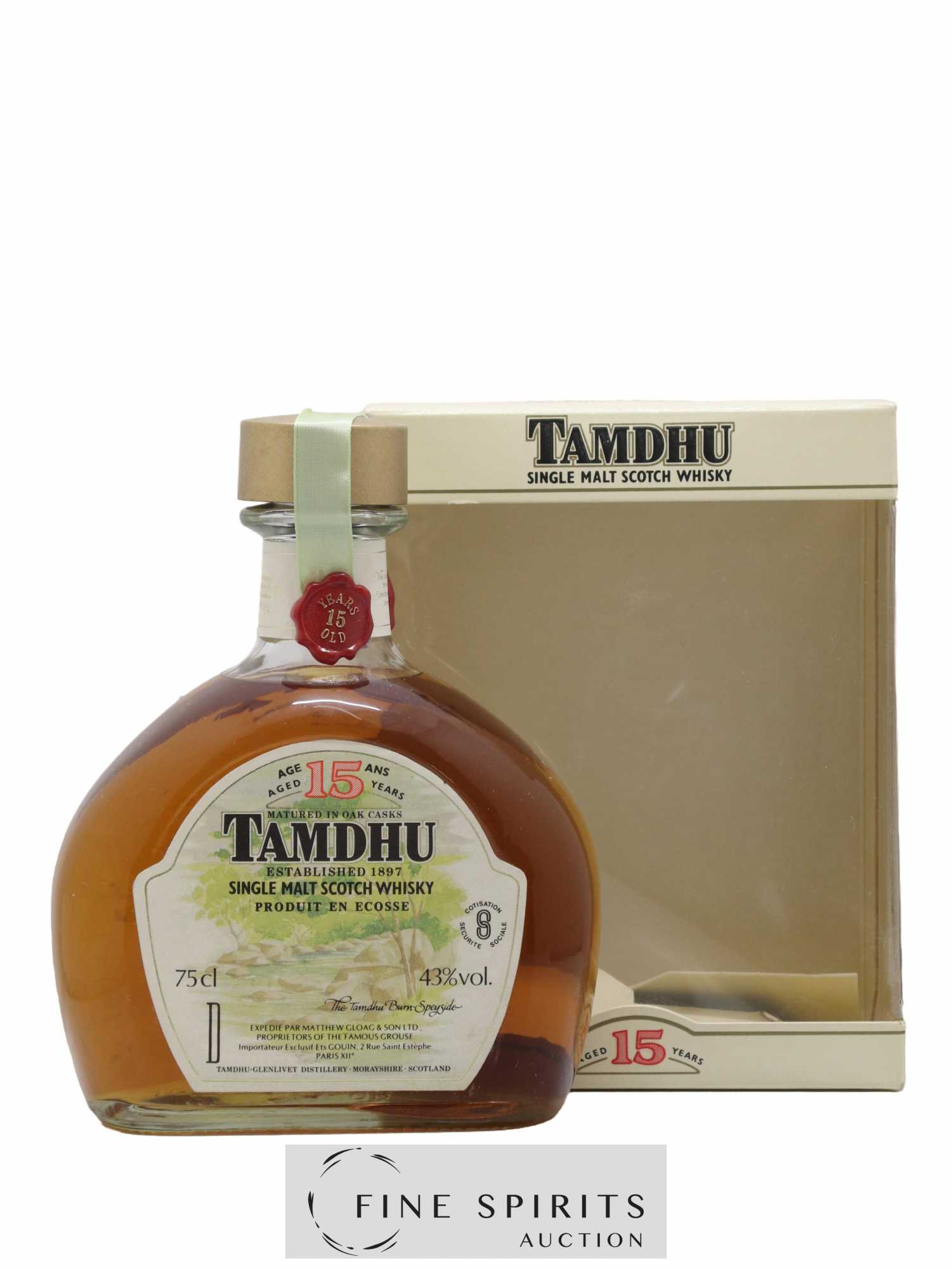 Tamdhu 15 years Of. Matured in Oak Casks Dumpy Decanter - Lot of 1 bottle - 0