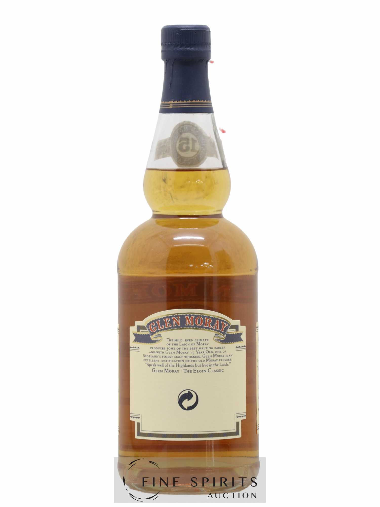 Glen Moray 15 years Of. - Lot de 1 bouteille - 2