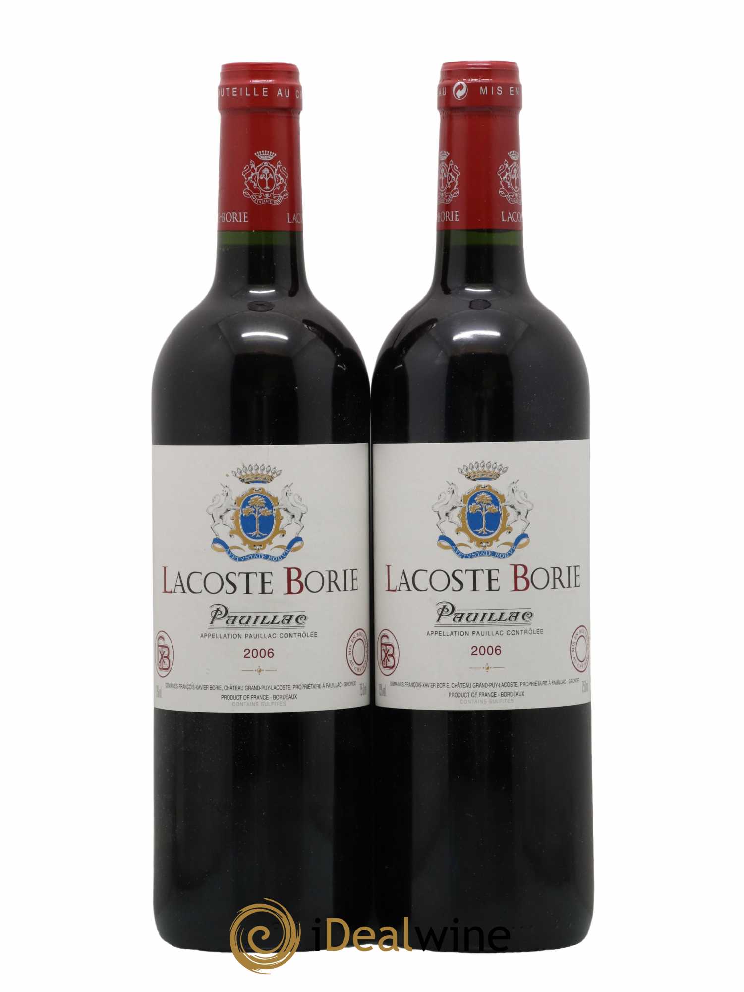 Lacoste Borie (sans prix de réserve) 2006 - Lot de 2 bouteilles - 0