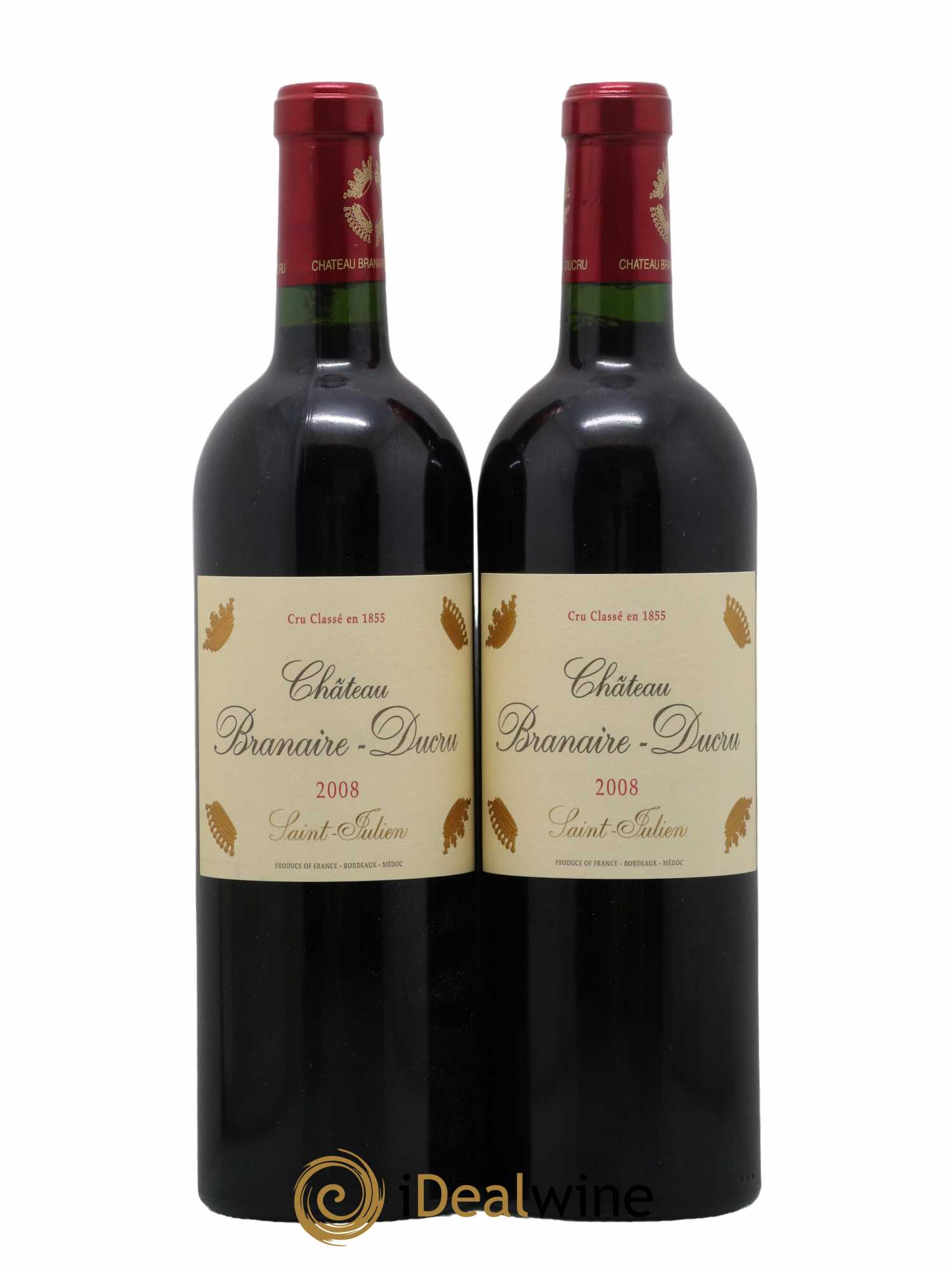 Château Branaire Ducru 4ème Grand Cru Classé 2008 - Lot de 2 bouteilles - 0