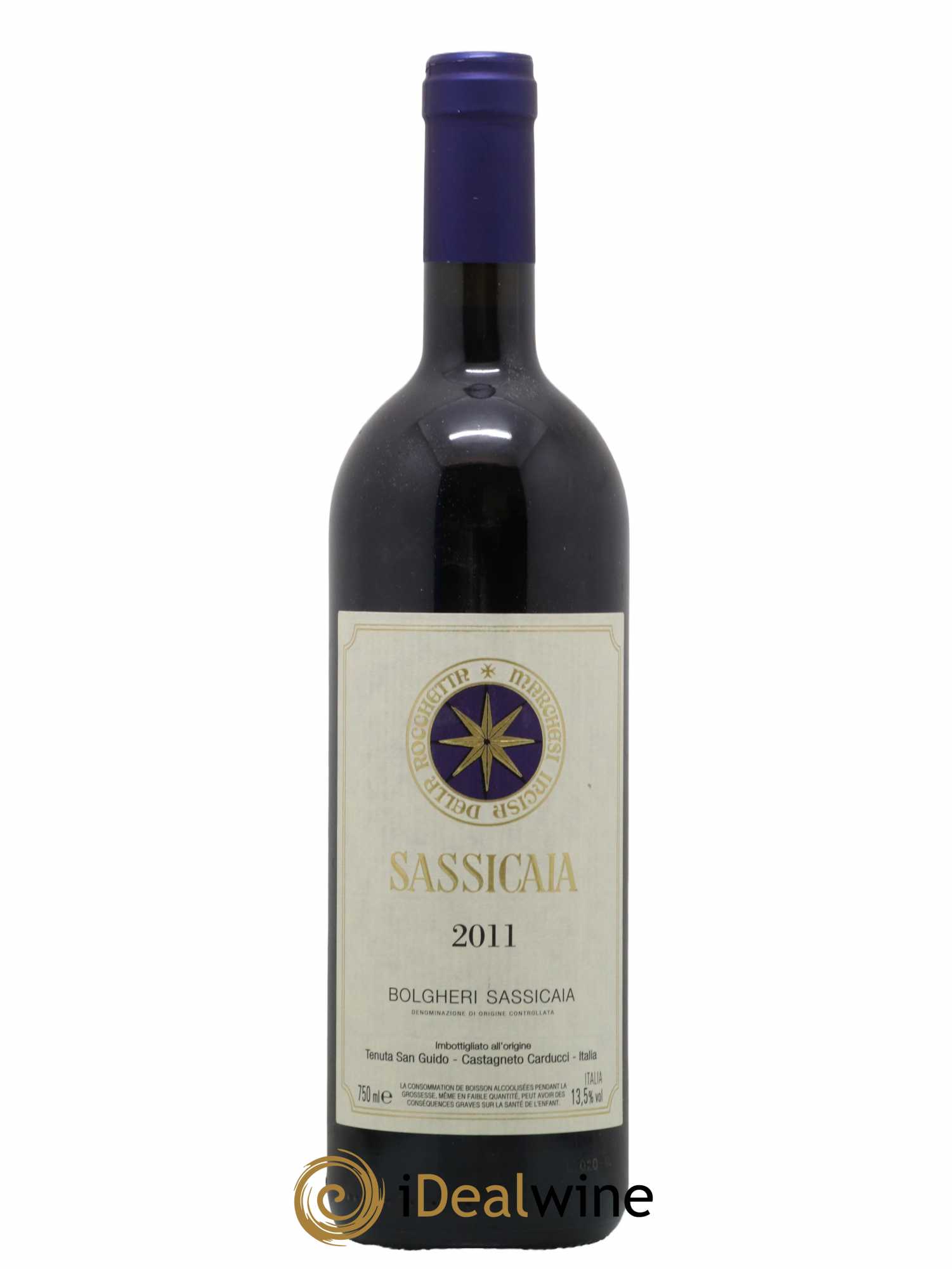 Bolgheri DOC Sassicaia Tenuta San Guido 2011 - Lot de 1 bouteille - 0