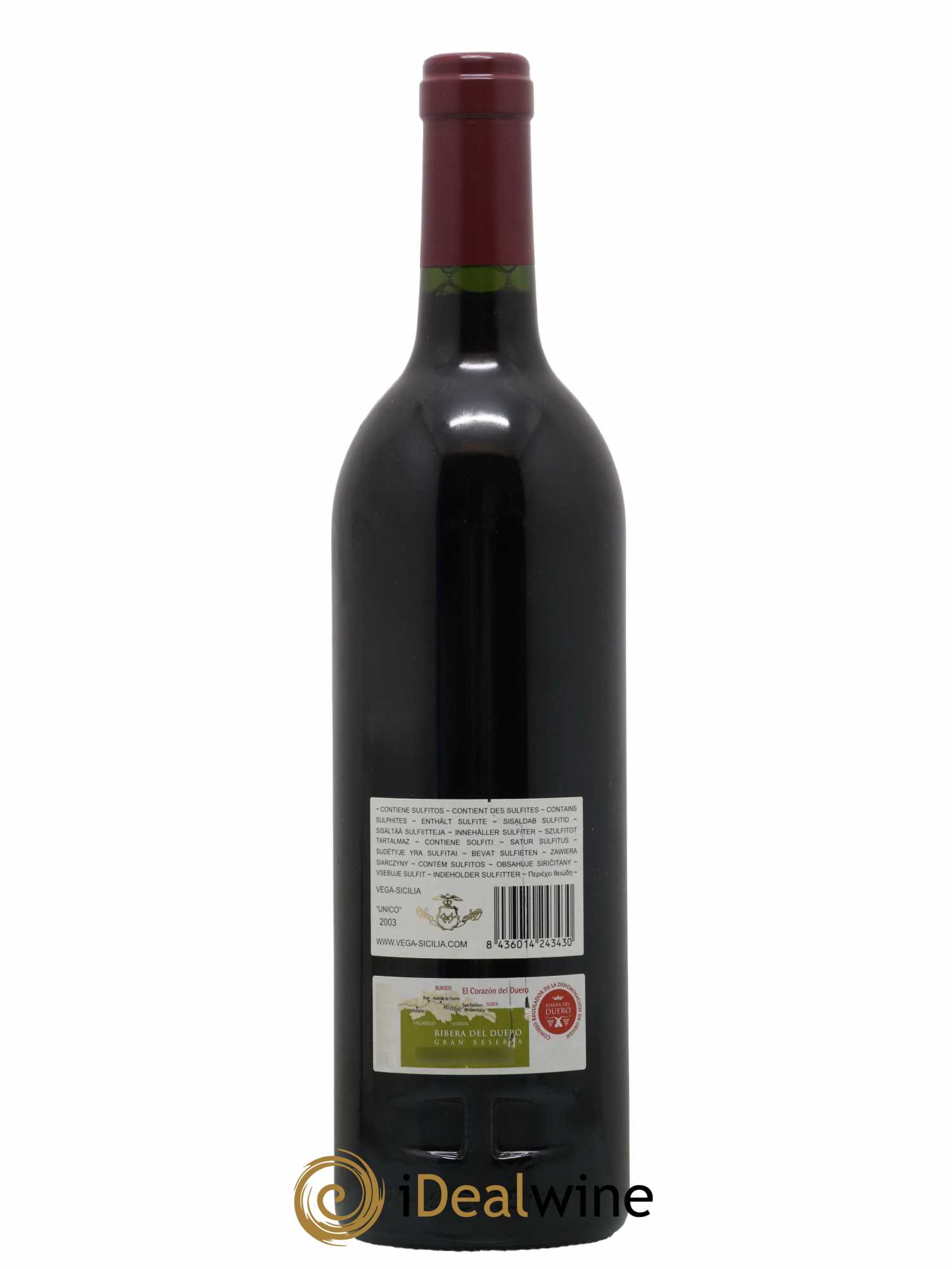 Ribera Del Duero DO Vega Sicilia Unico Famille Alvarez 2003 - Lot of 1 bottle - 1