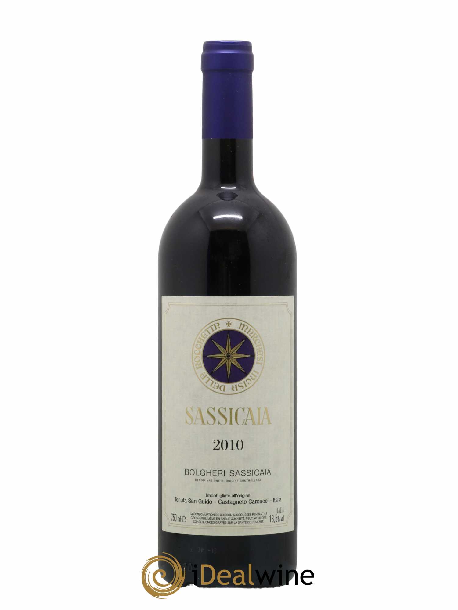 Bolgheri DOC Sassicaia Tenuta San Guido 2010 - Lot de 1 bouteille - 0