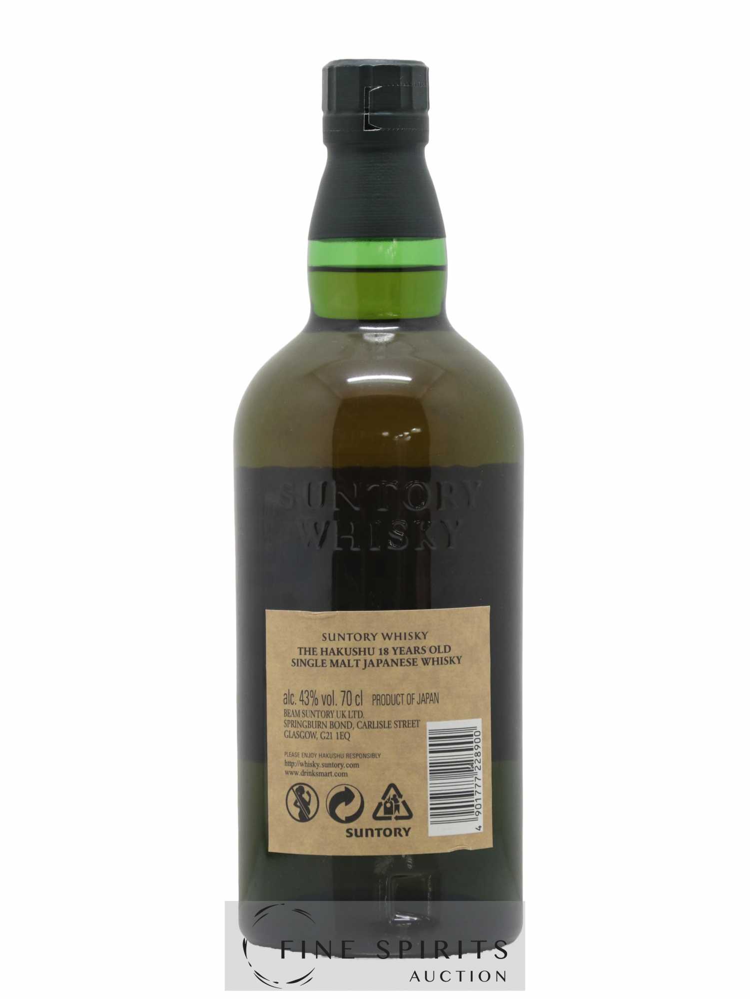 Hakushu 18 years Of. - Lot of 1 bottle - 1