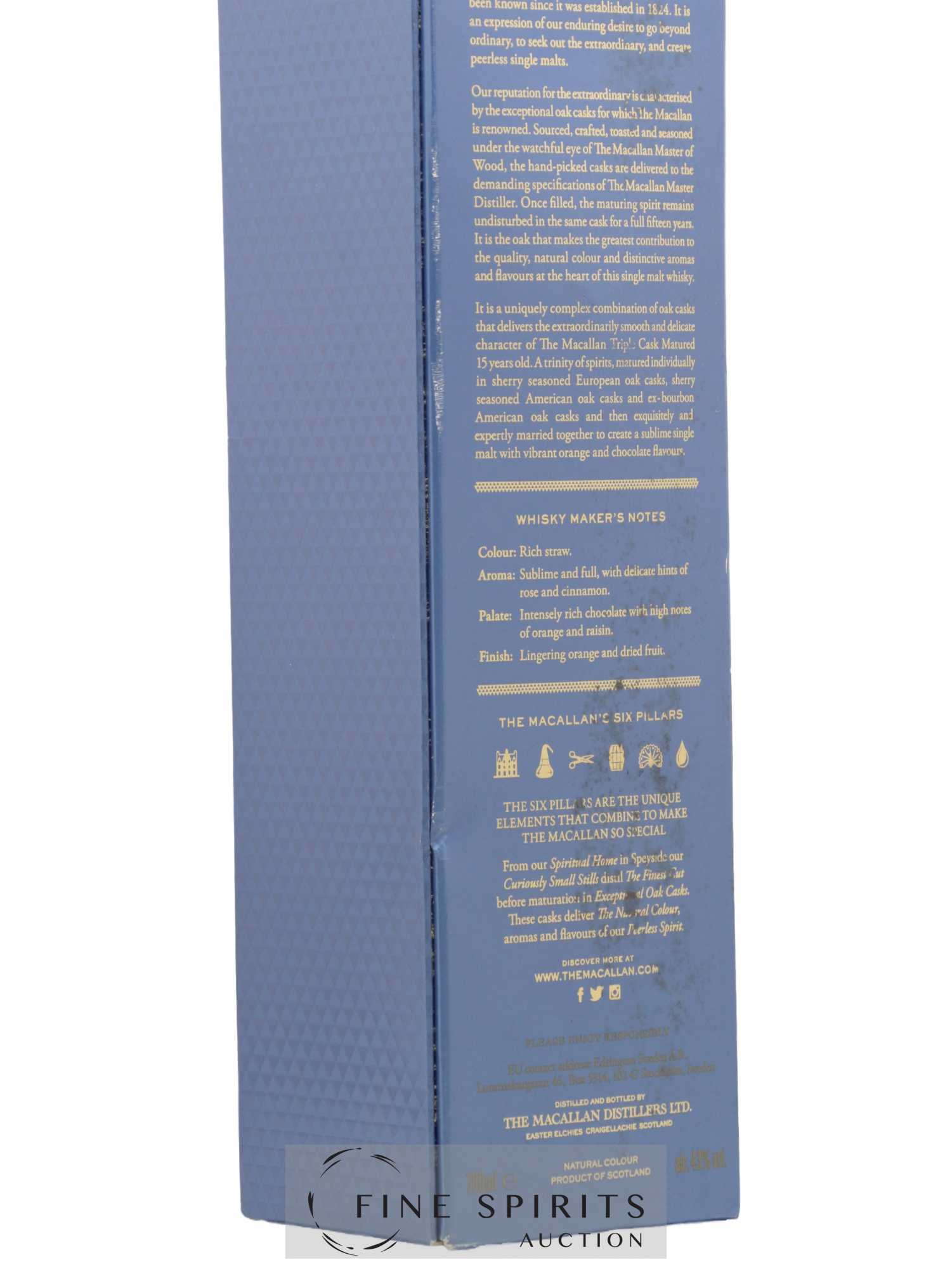 Macallan (The) 15 years Of. Fine Oak Triple Cask Matured - Posten von 1 Flasche - 4