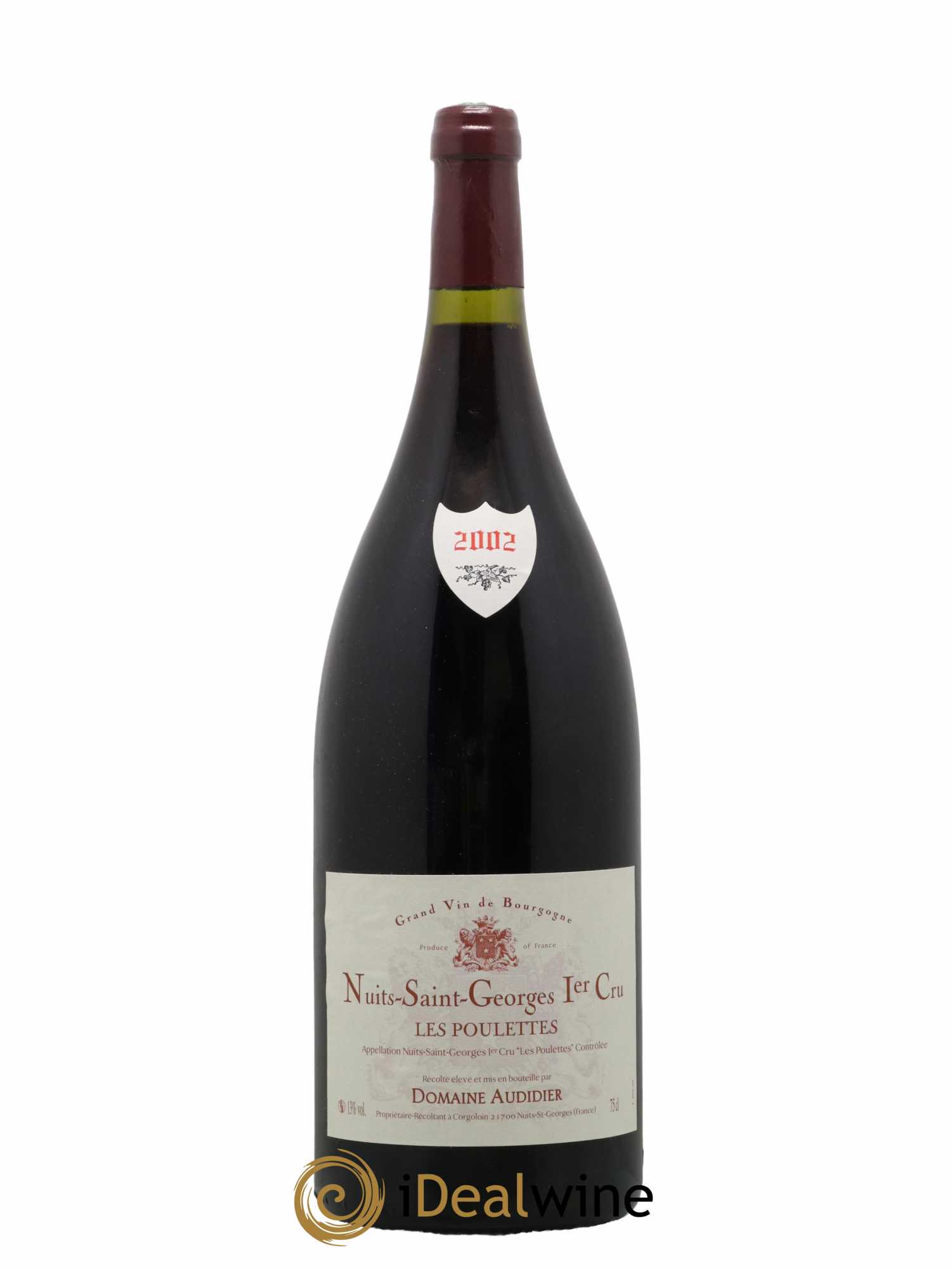 Nuits-Saint-Georges 1er Cru Les Poulettes Domaine Audidier 2002 - Lot de 1 magnum - 0