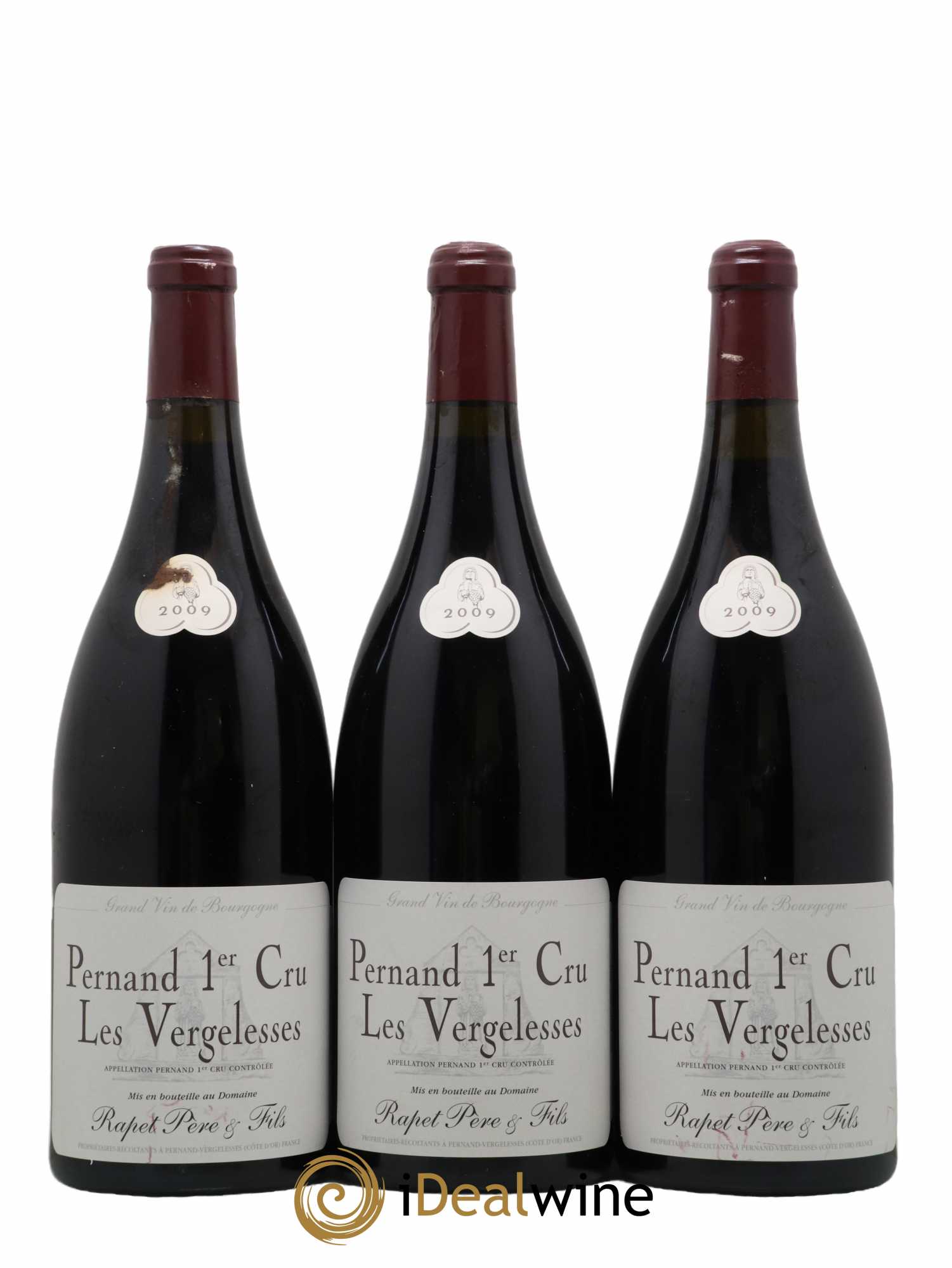 Pernand-Vergelesses 1er Cru Les Vergelesses Rapet Père & Fils 2009 - Lot de 3 magnums - 0