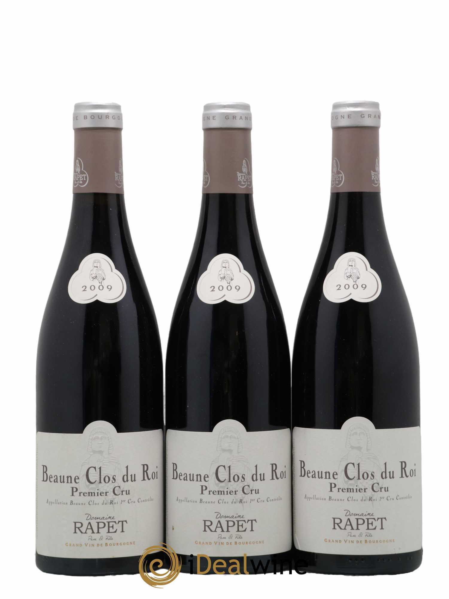 Beaune 1er Cru Clos du Roi Rapet Père & Fils 2009 - Lot de 3 bouteilles - 0