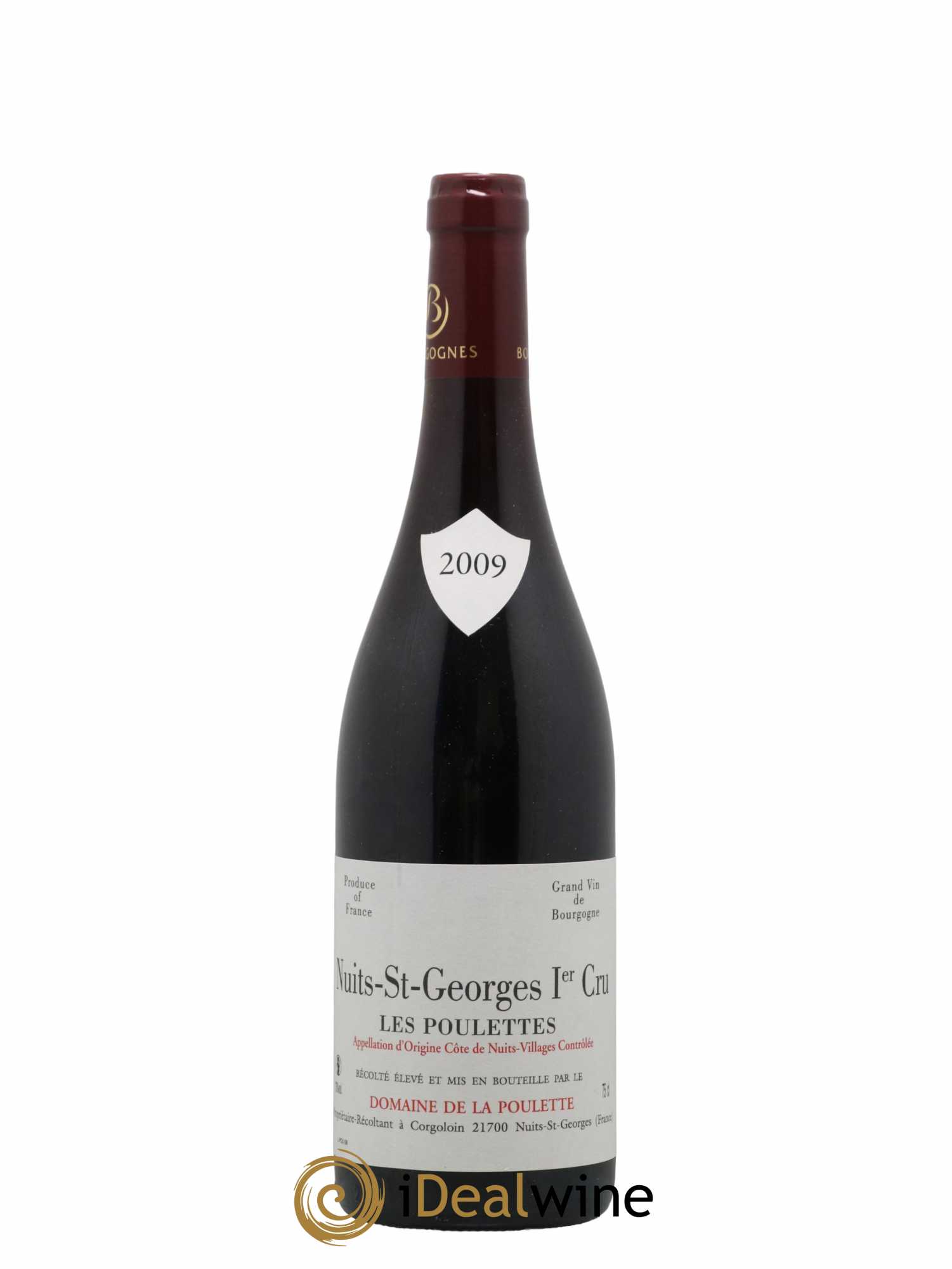 Nuits-Saint-Georges 1er Cru Les Poulettes Domaine de La Poulette 2009 - Lot de 1 bouteille - 0