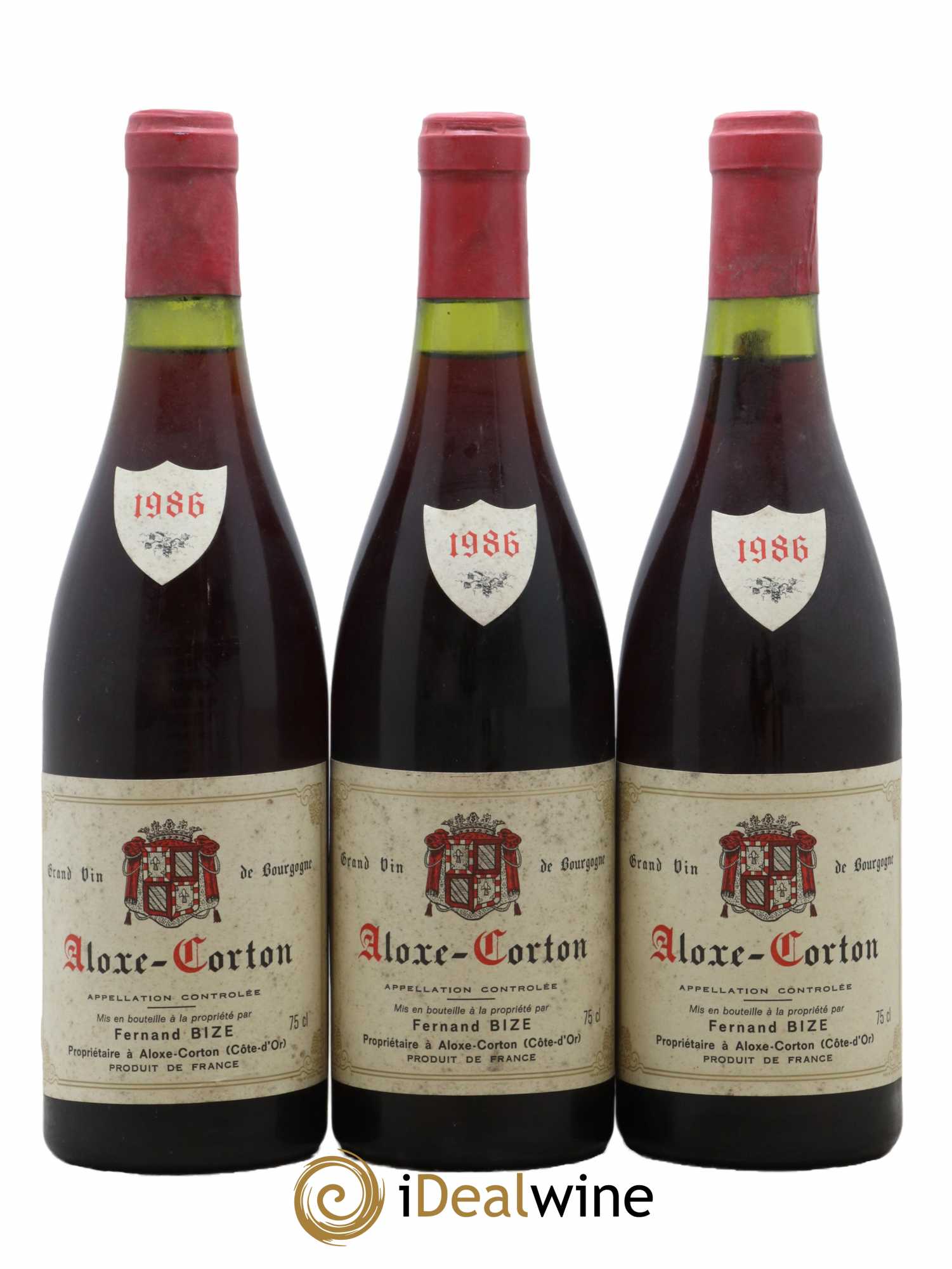 Aloxe-Corton Fernand Bize 1986 - Lot de 3 bouteilles - 0