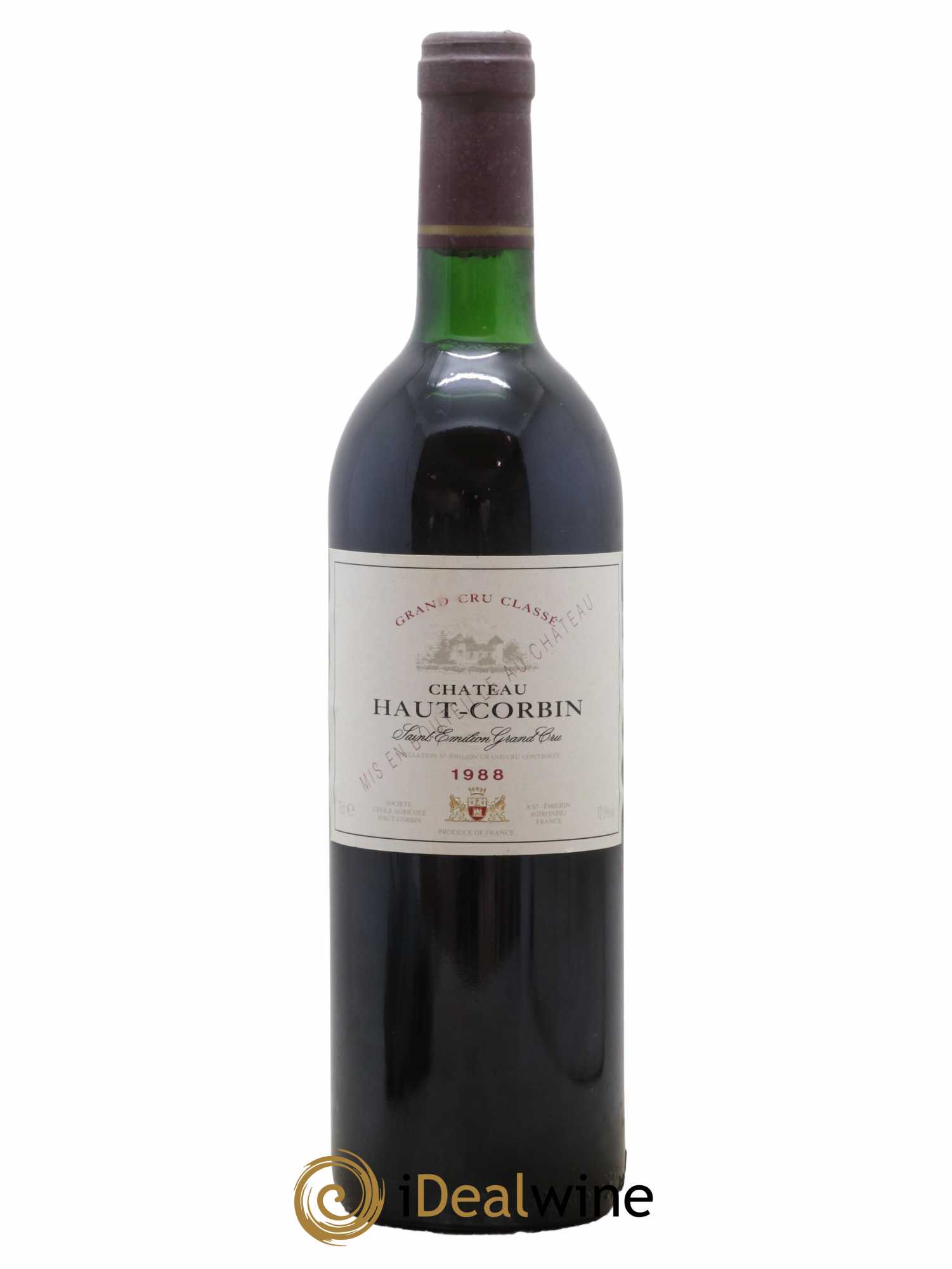 Château Haut Corbin Grand Cru 1988 - Lot of 1 bottle - 0